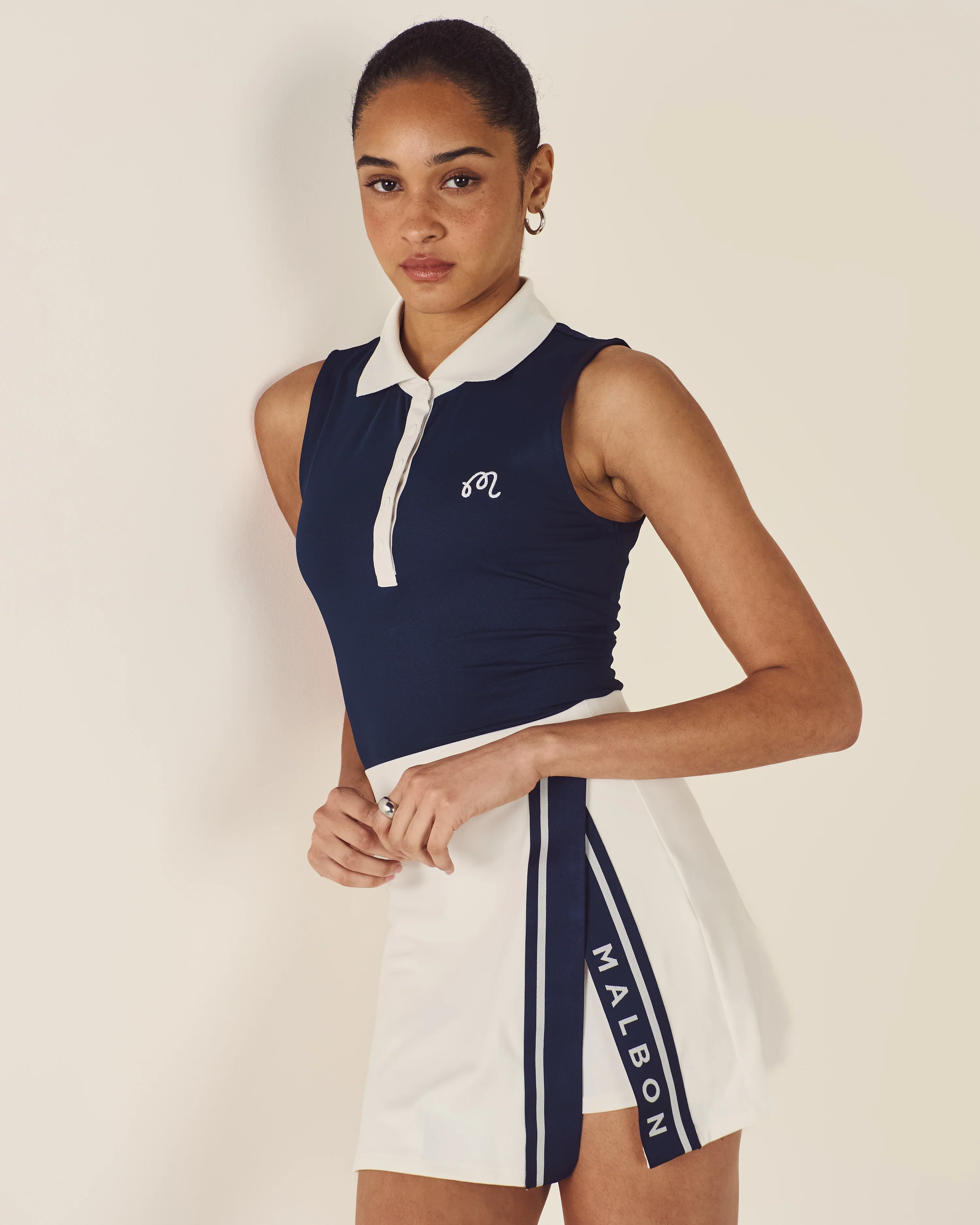 Malbon Claudia Polo - Navy - Image 3