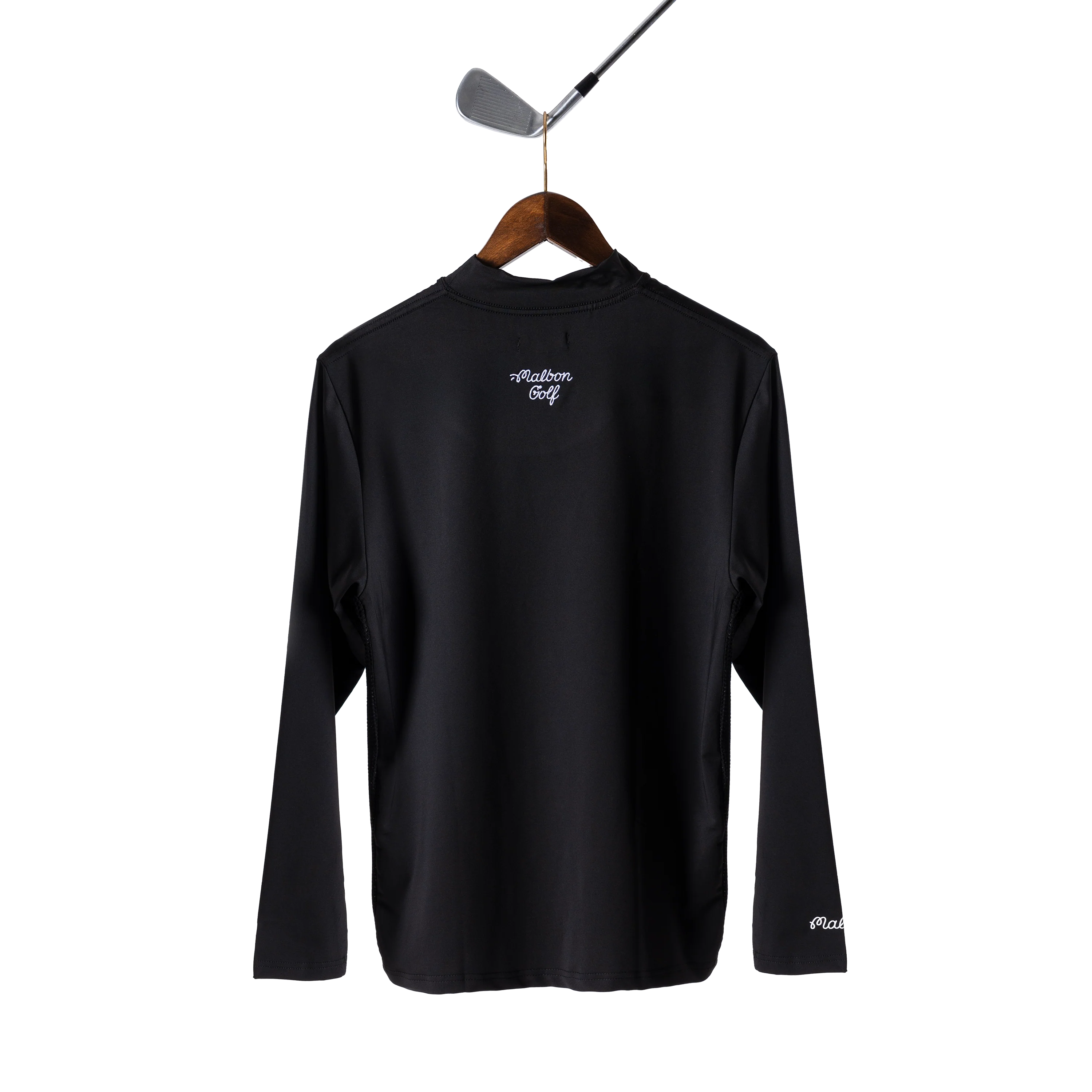 Malbon Evergreen Compression Mockneck Black - Image 2