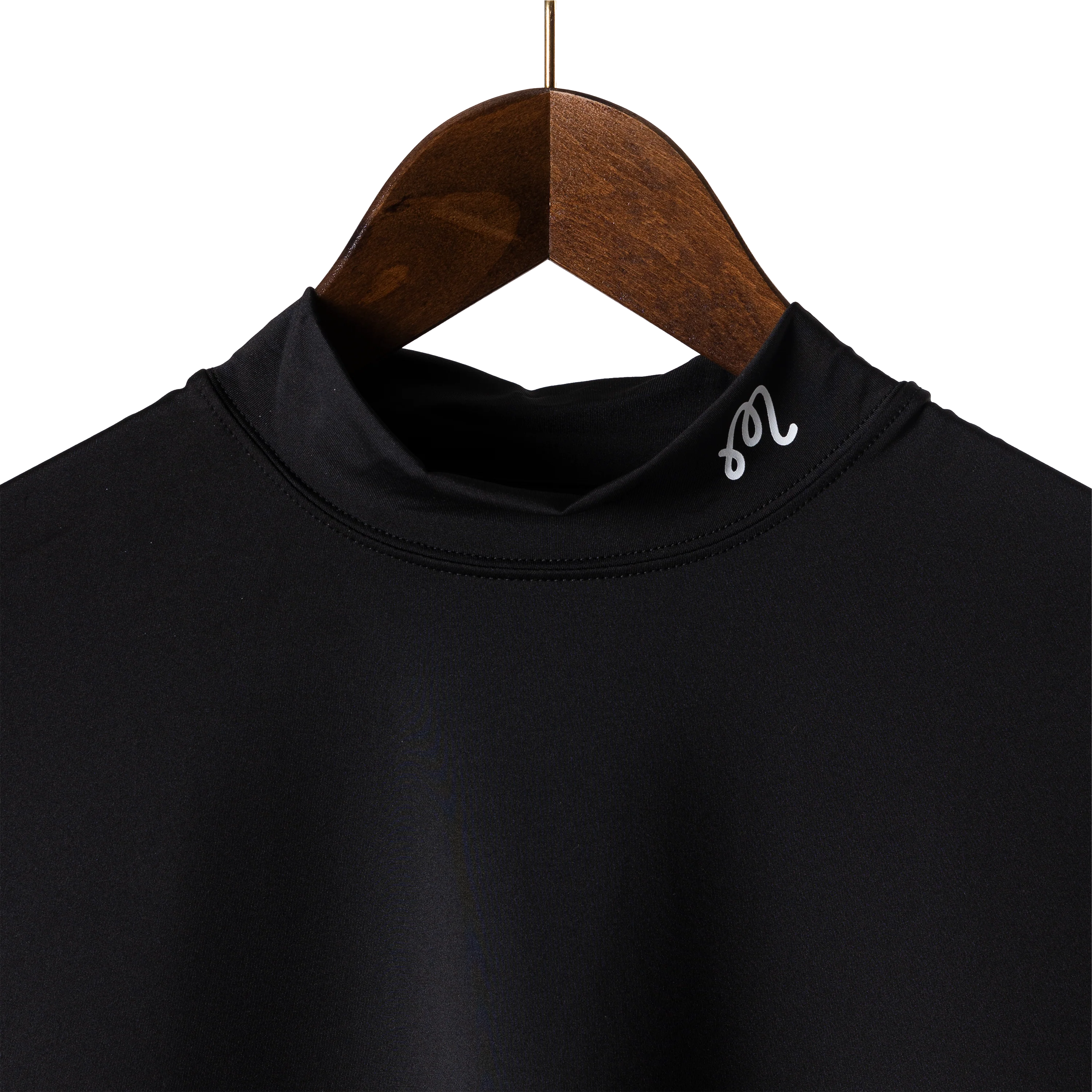 Malbon Evergreen Compression Mockneck Black - Image 3
