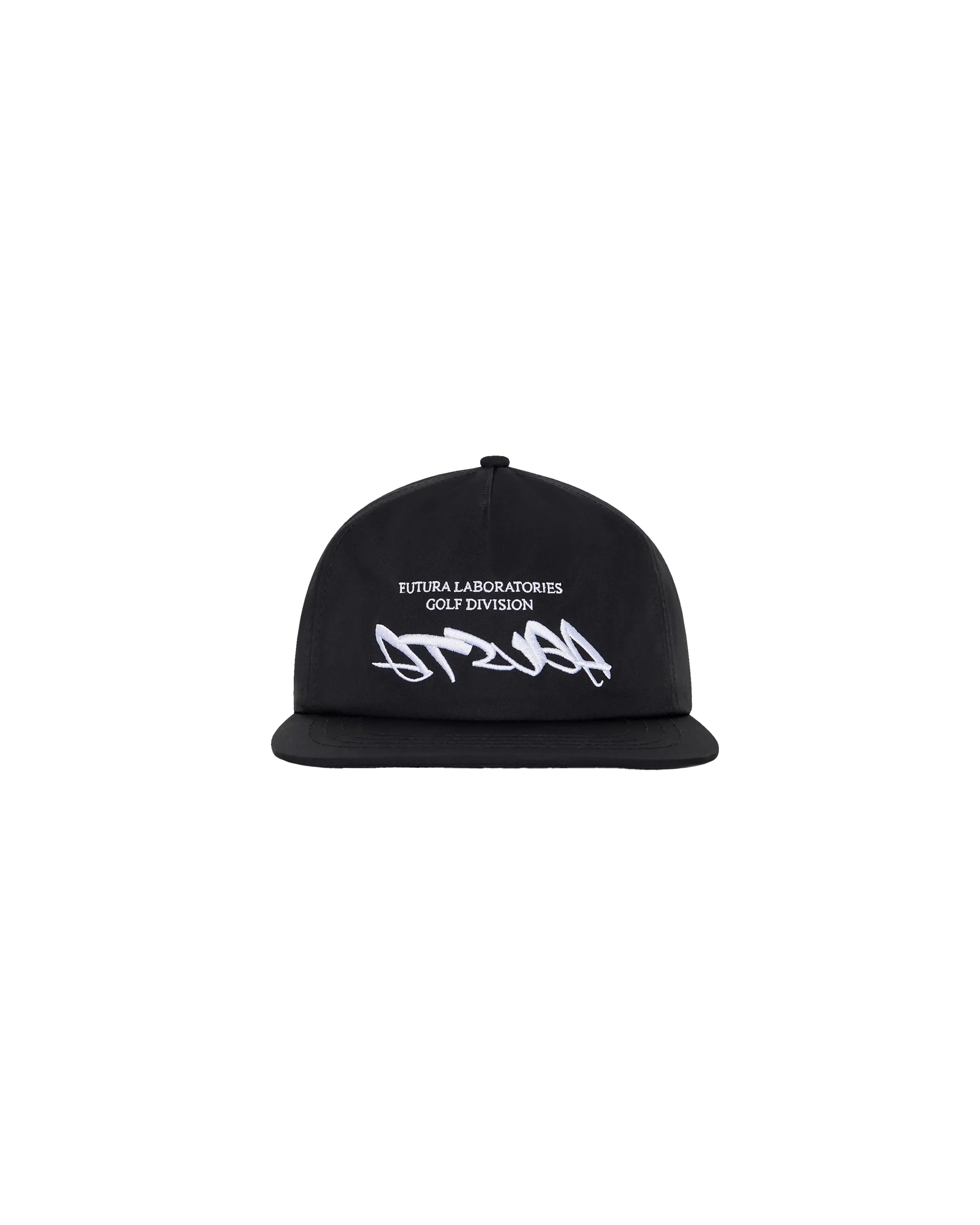 Malbon Futura Atsuga Poly 5 Panel Cap - Black