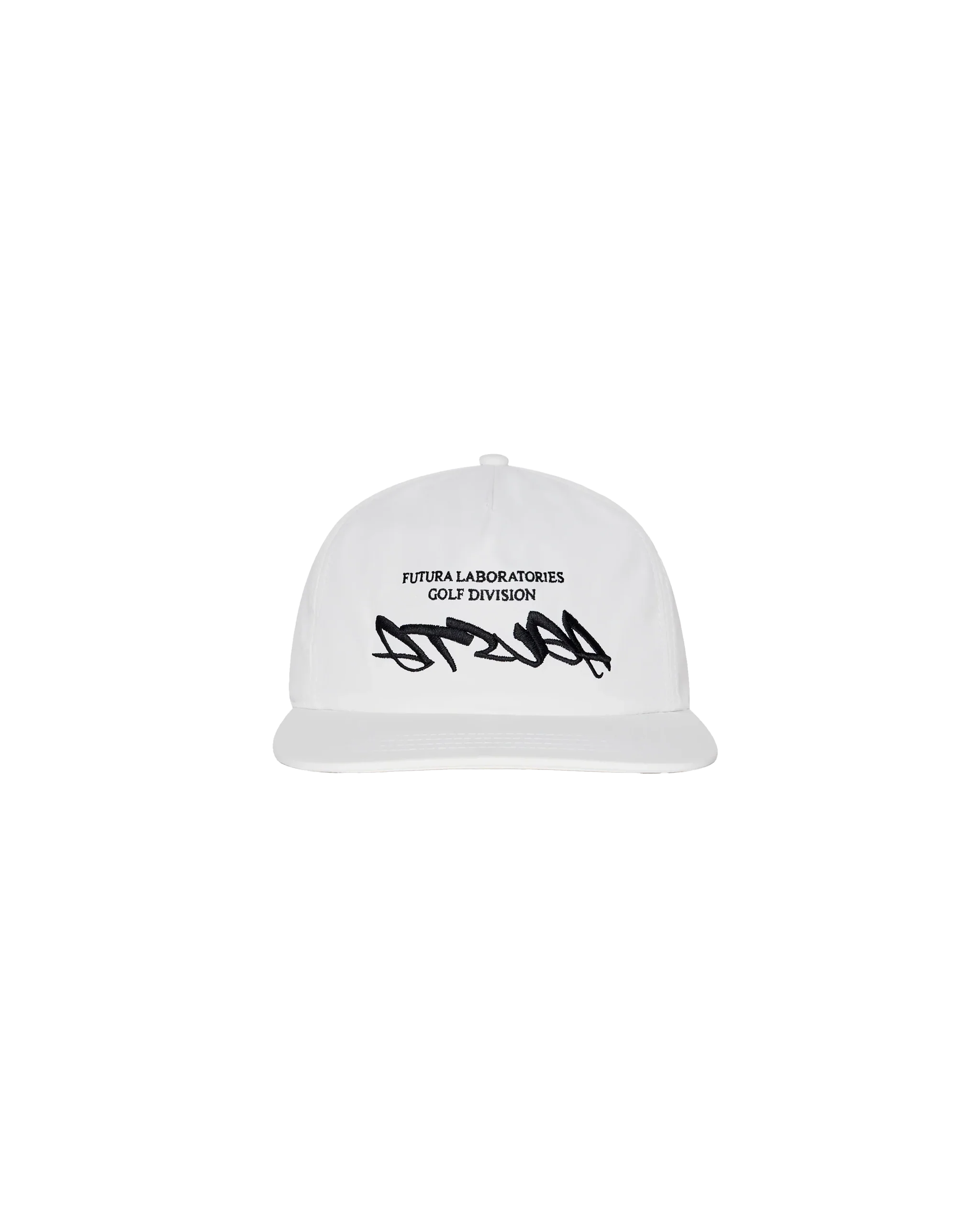 Malbon Futura Atsuga Poly 5 Panel Cap - White