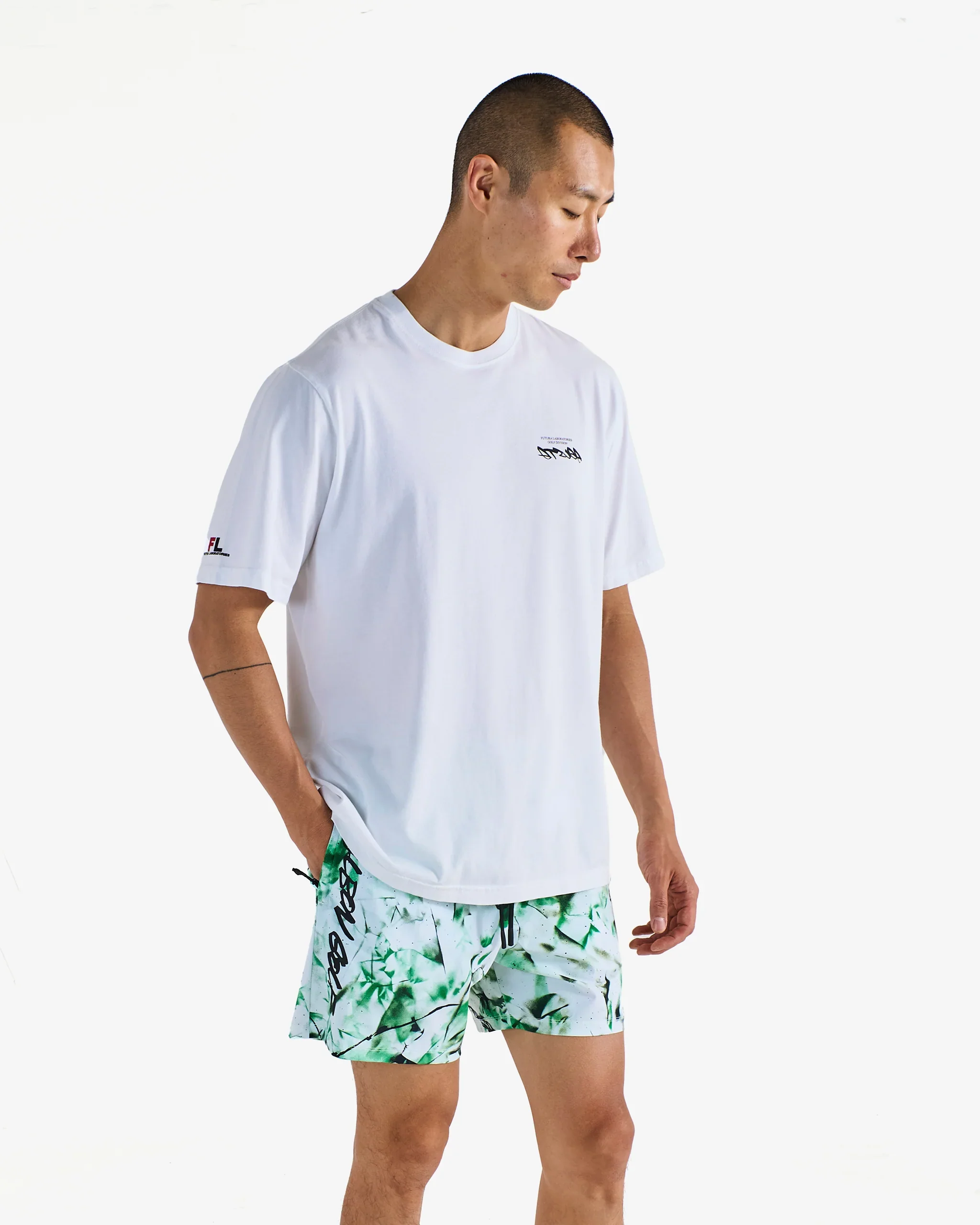 Malbon Futura Buckets Tee - White - Image 3