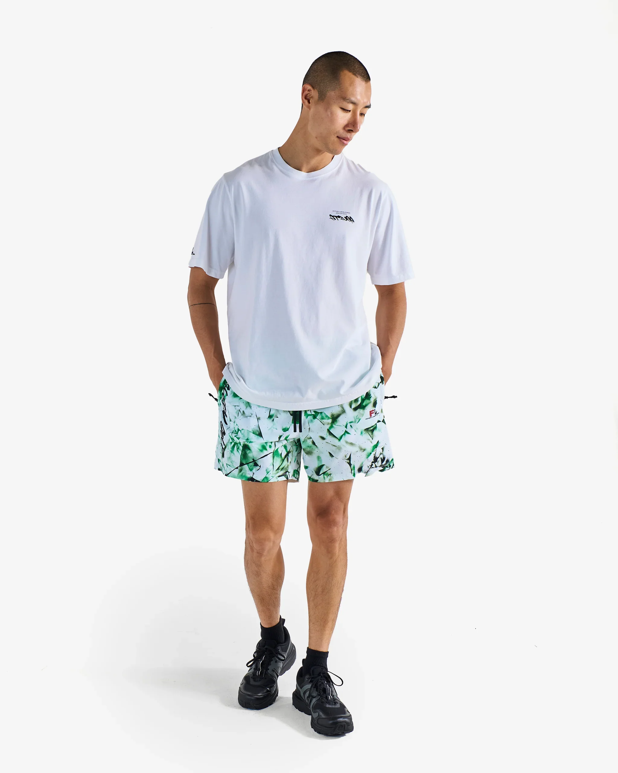 Malbon Futura Buckets Tee - White - Image 5