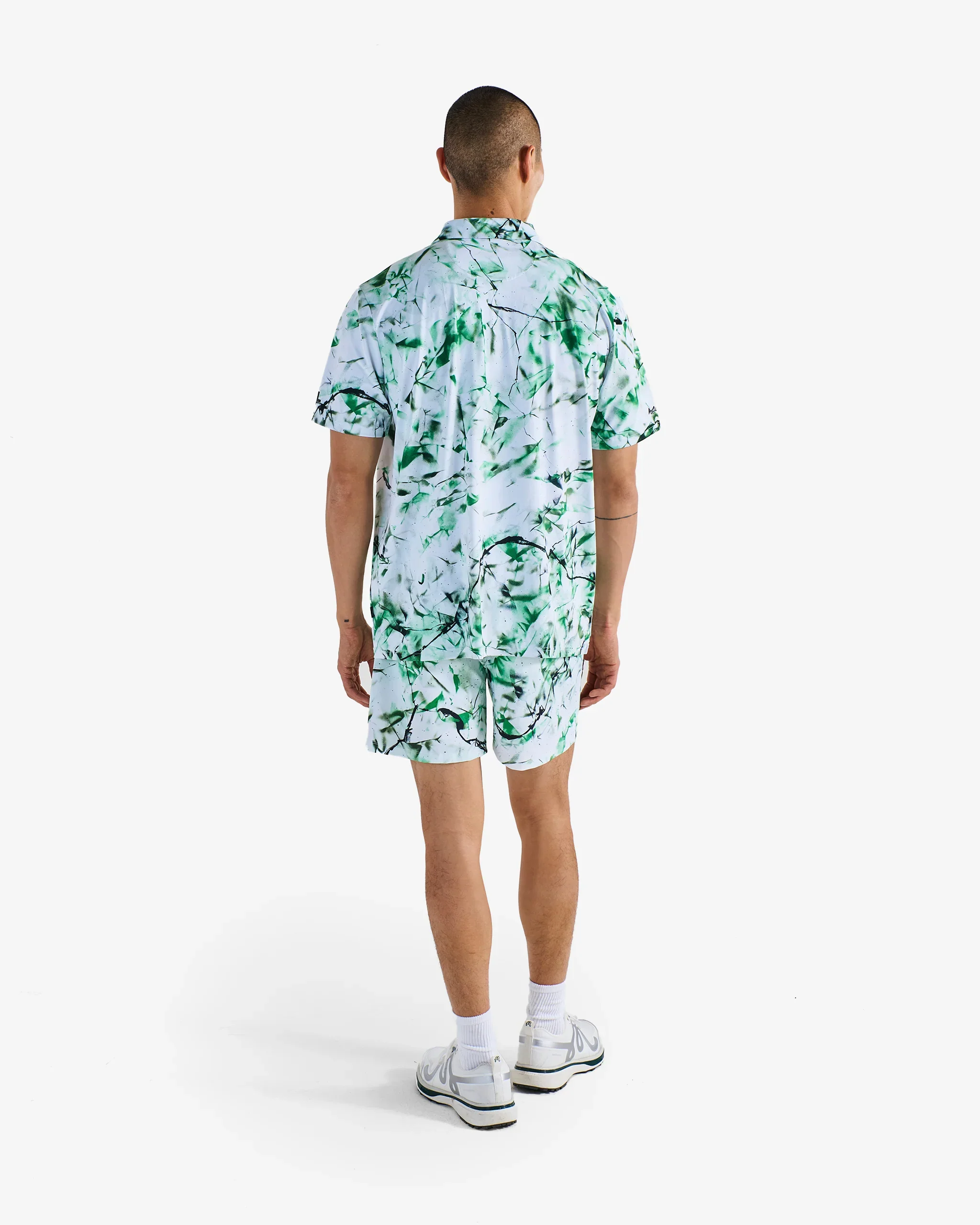 Malbon Futura Poly Performance Polo - Camo Multi - Image 4