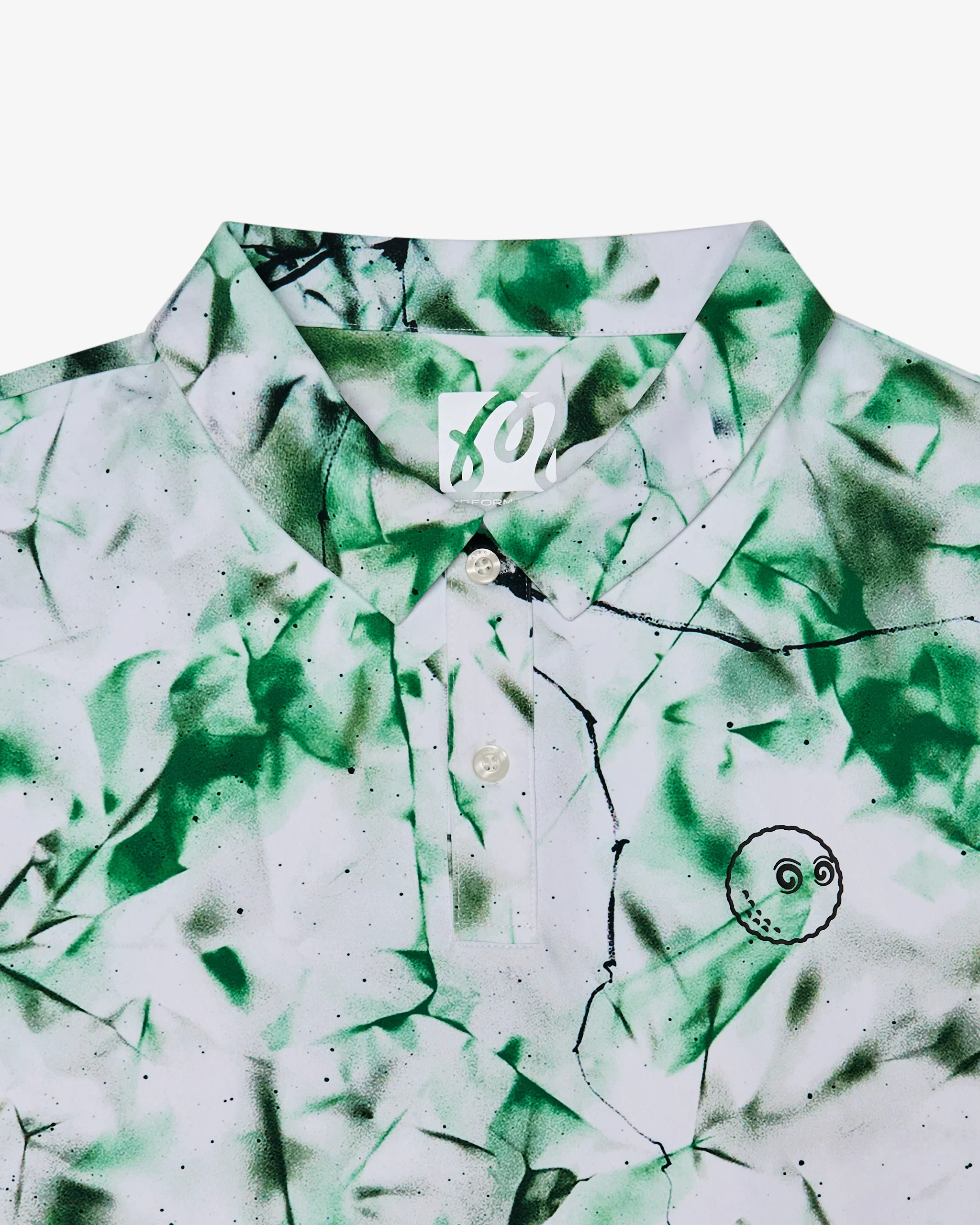 Malbon Futura Poly Performance Polo - Camo Multi - Image 6