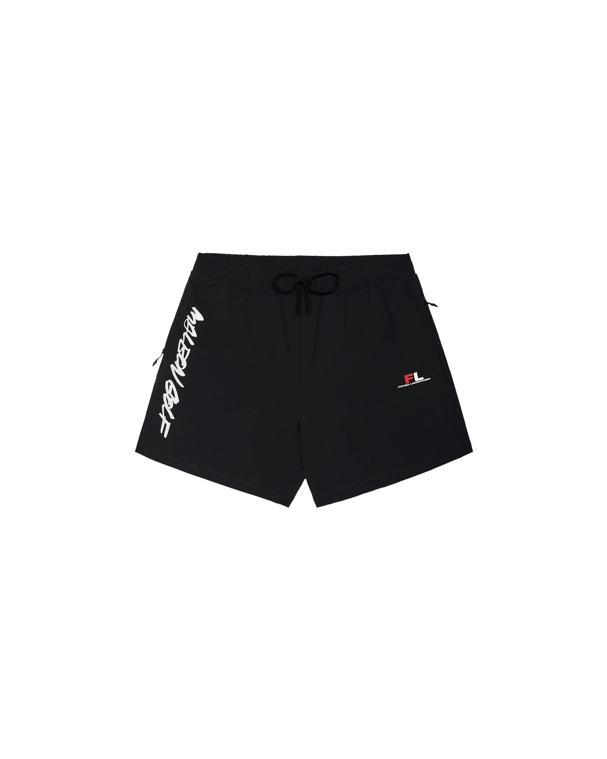 Malbon Futura Tag Tech Short - Black