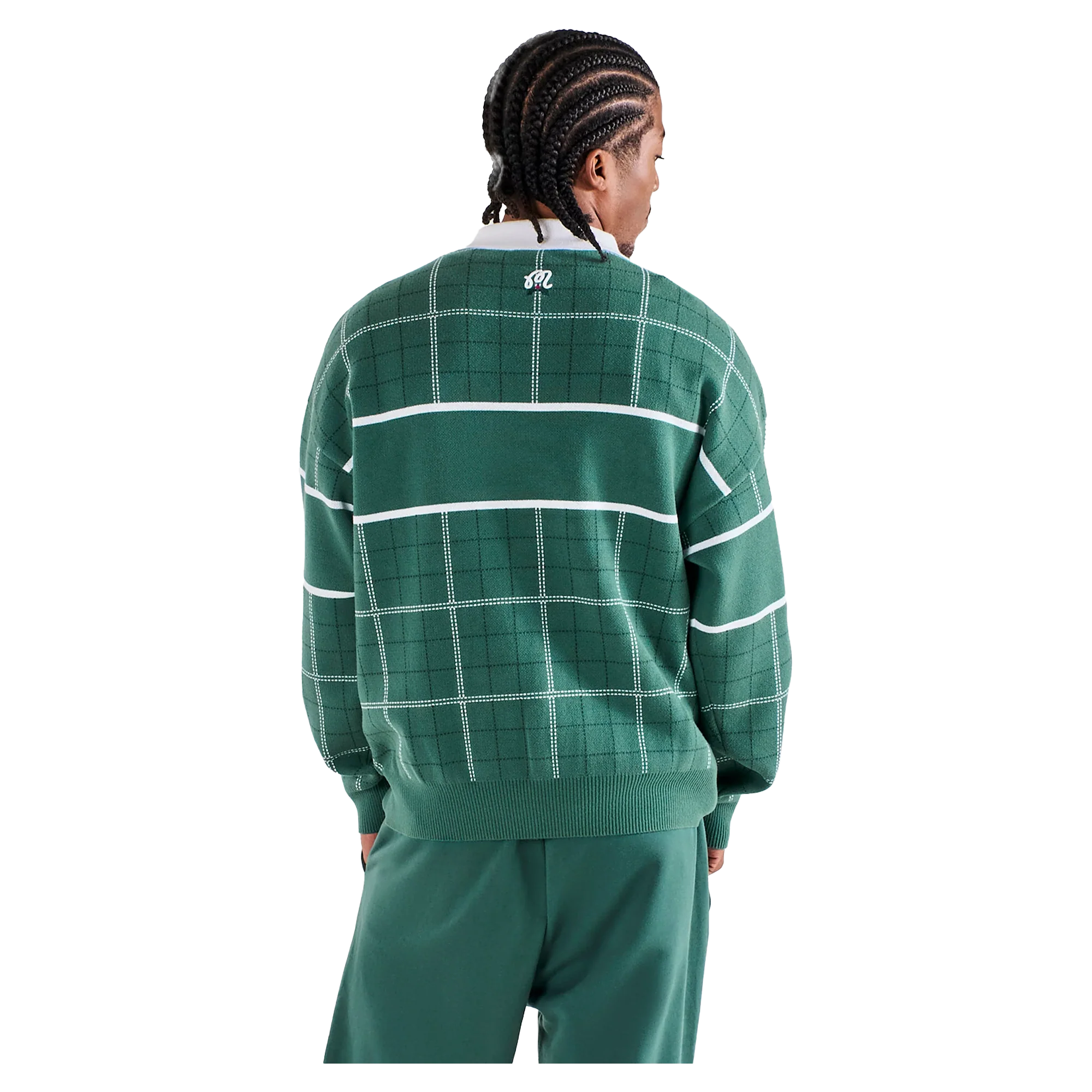 Malbon Golf Bennet Plaid Sweater - Green - Image 2