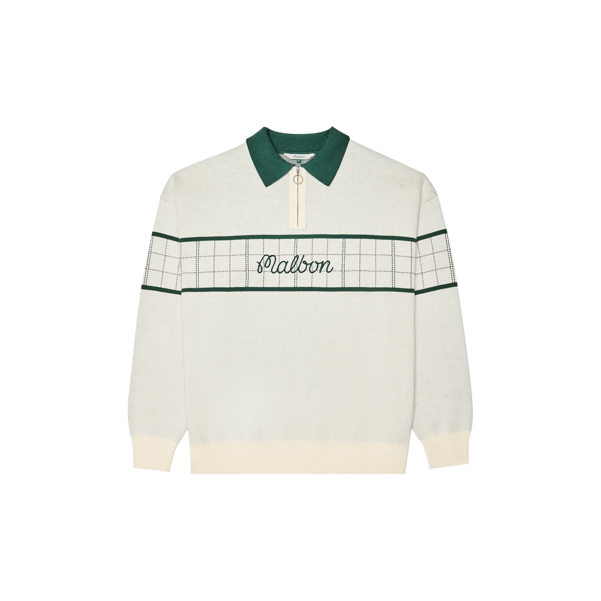 Malbon Golf Bennet Paid Sweater - Ivory