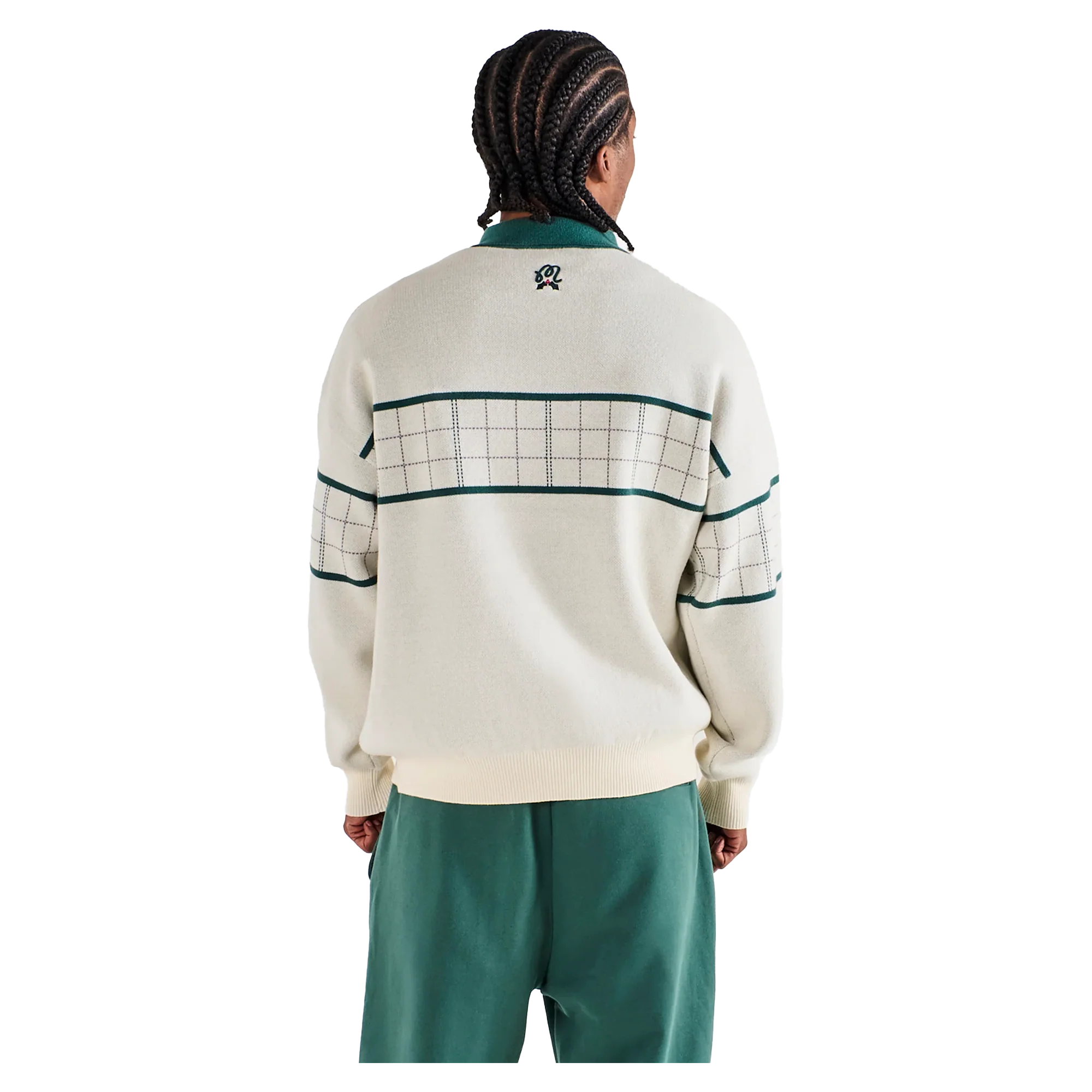 Malbon Golf Bennet Paid Sweater - Ivory - Image 2