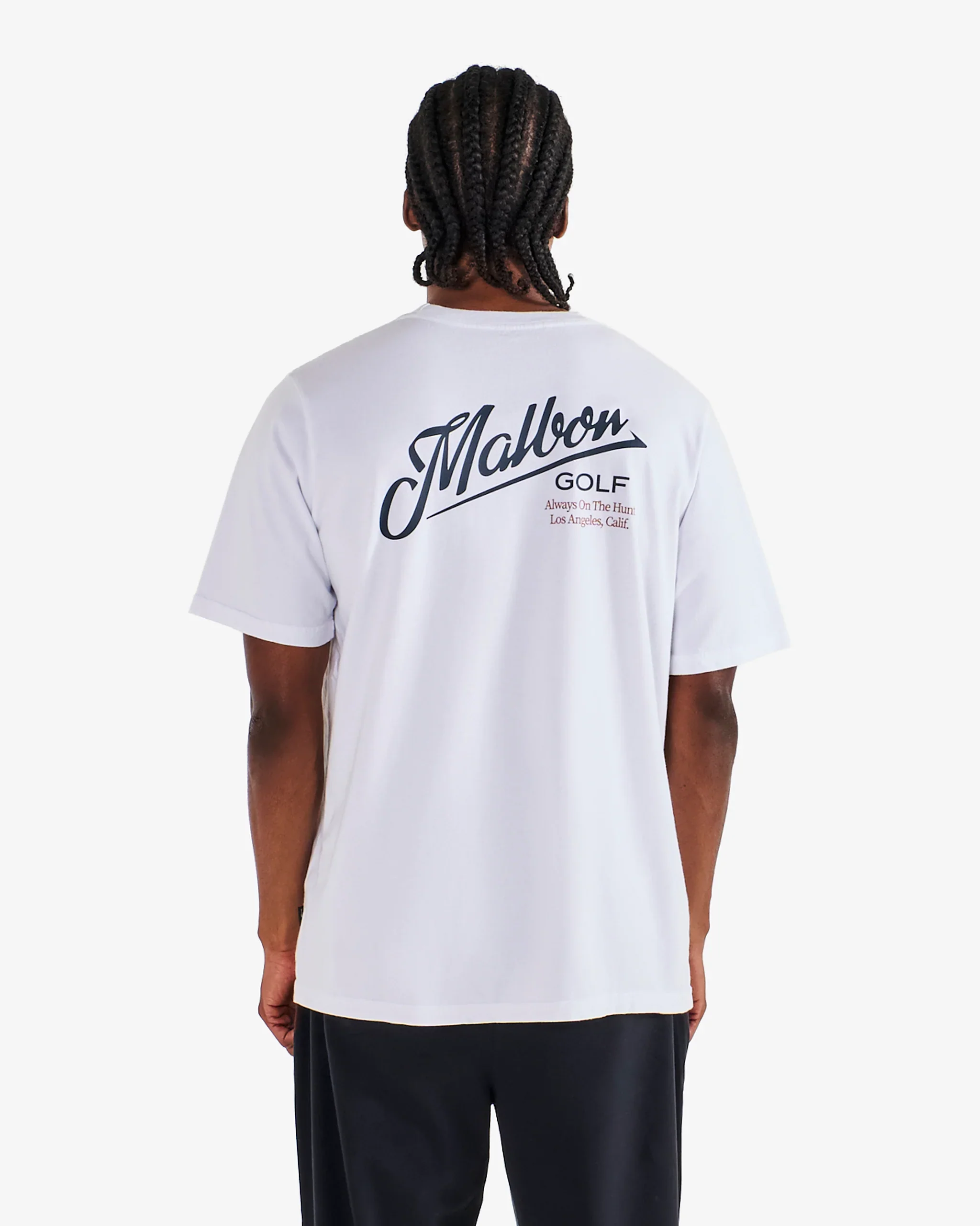 Malbon Golf Bermuda Maxwell Tee - White - Image 5