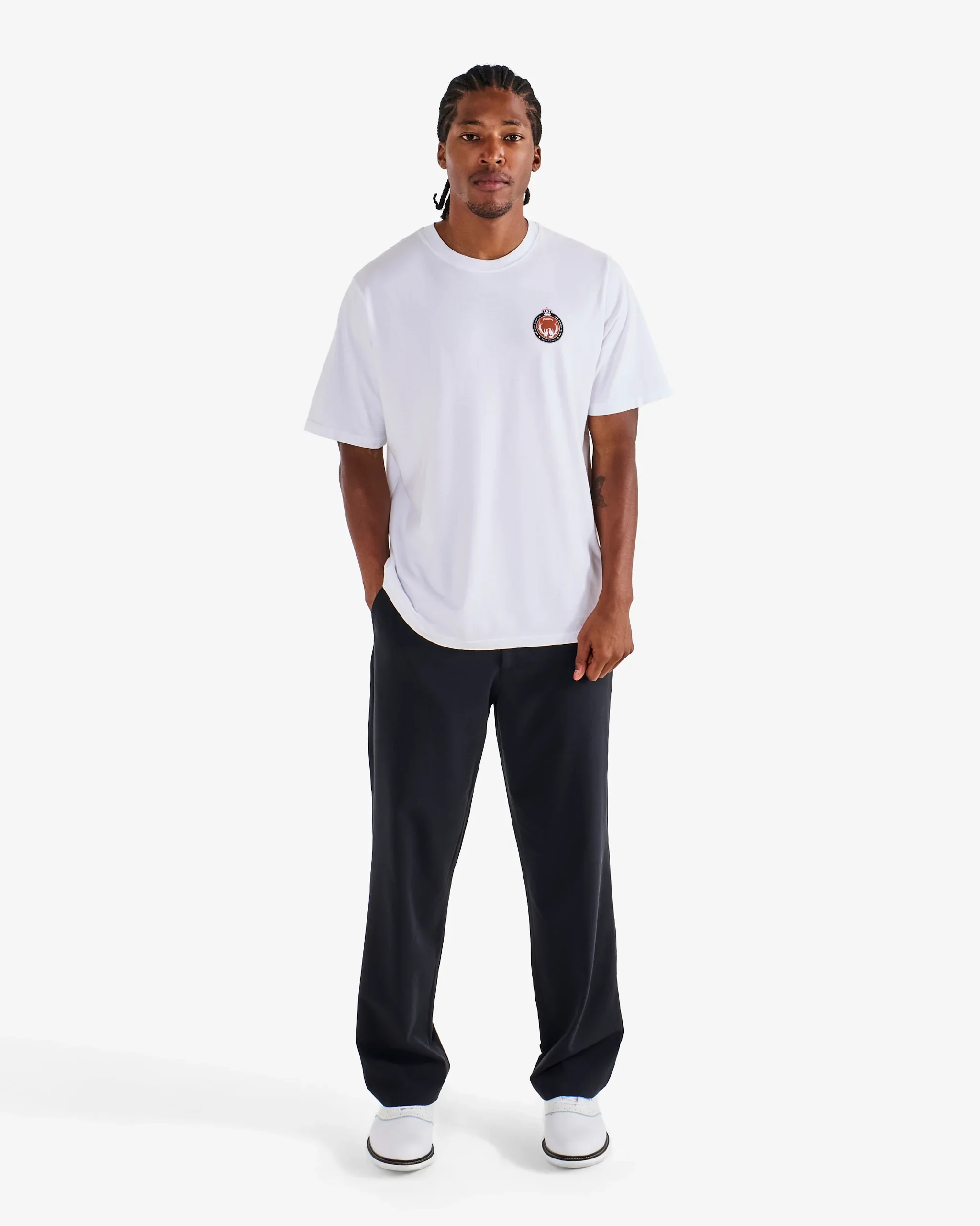 Malbon Golf Bermuda Maxwell Tee - White - Image 7