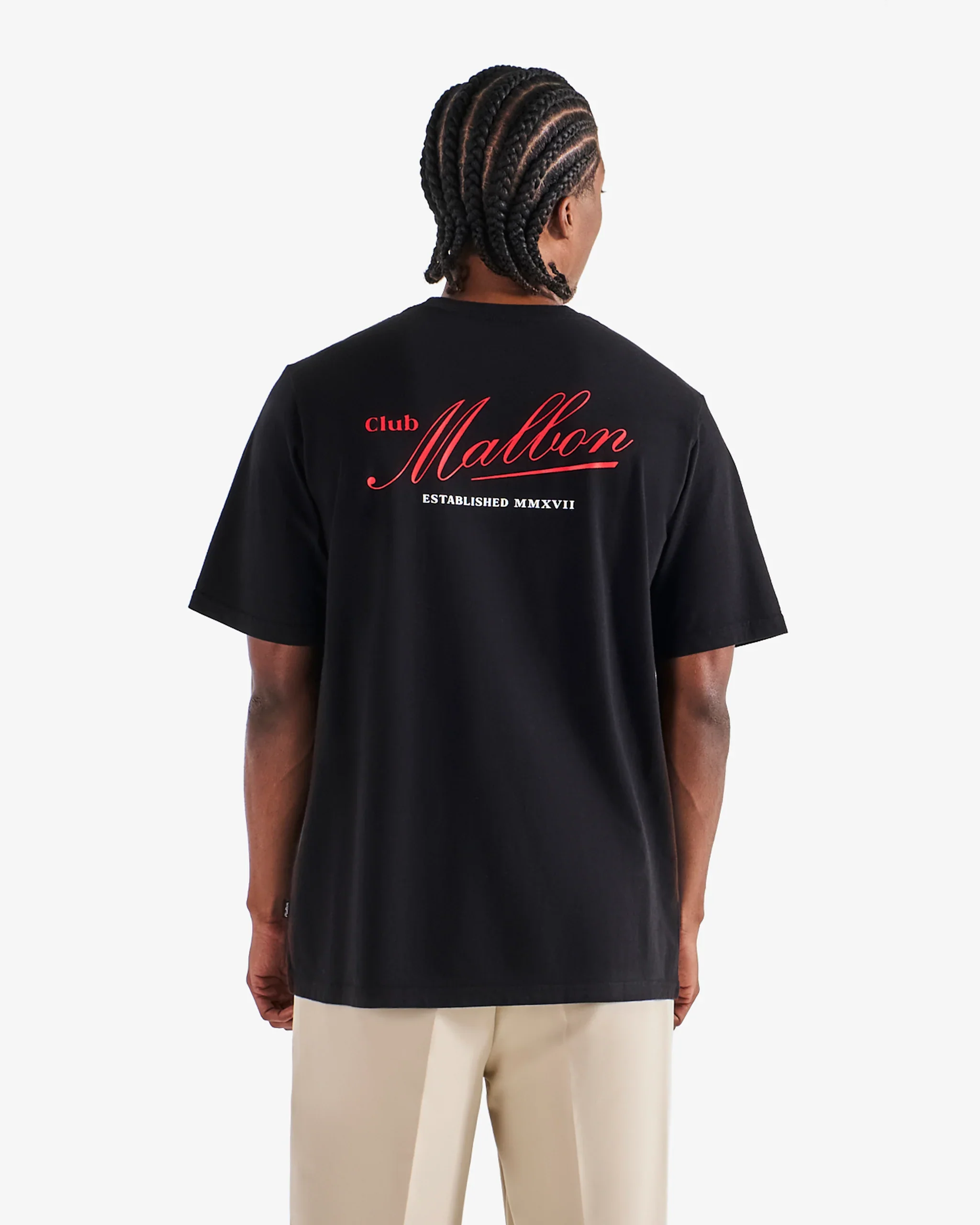Malbon Golf Bermuda Members Tee - Black - Image 2