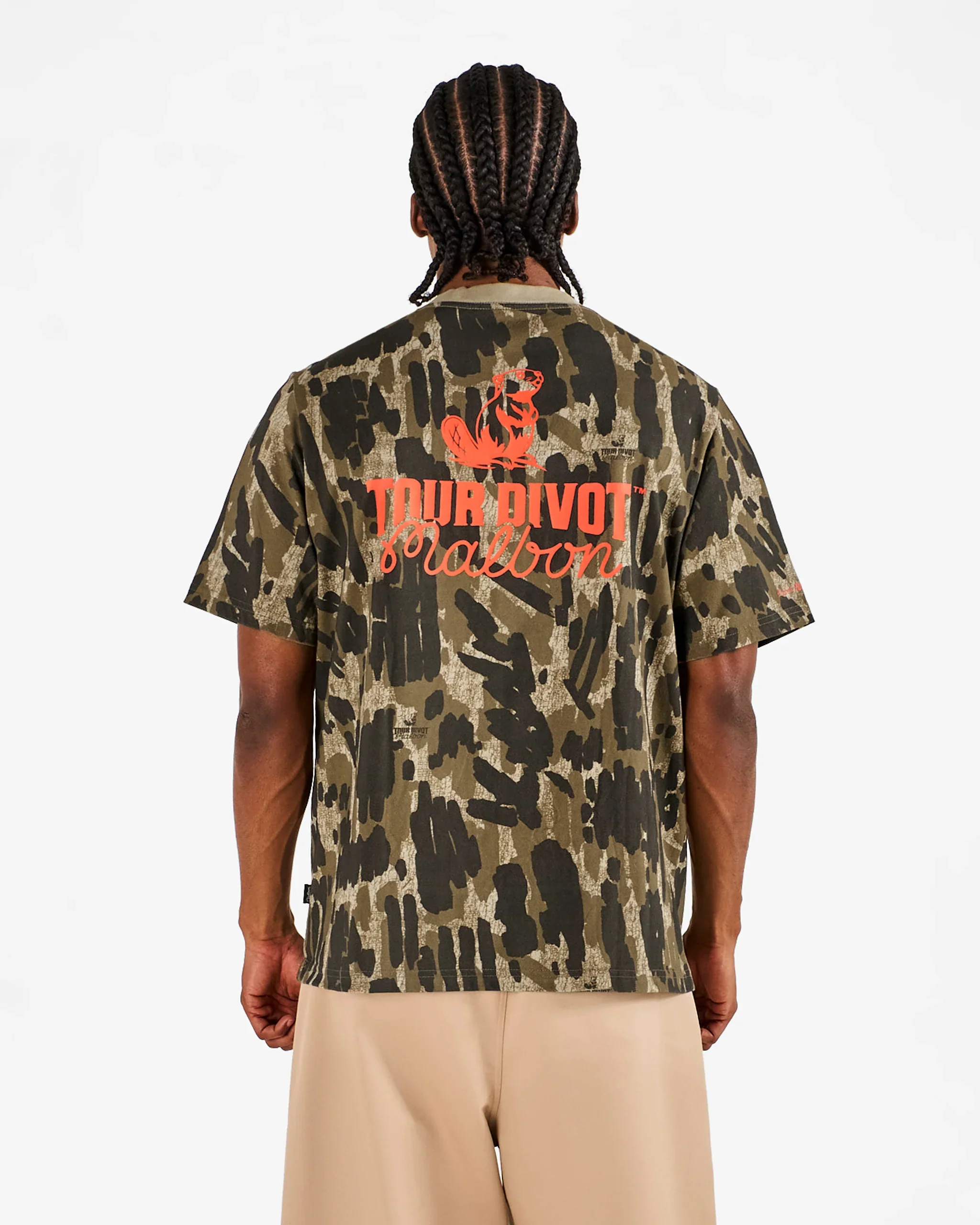 Malbon Golf Bermuda Tee Tour Divot Camo - Image 6