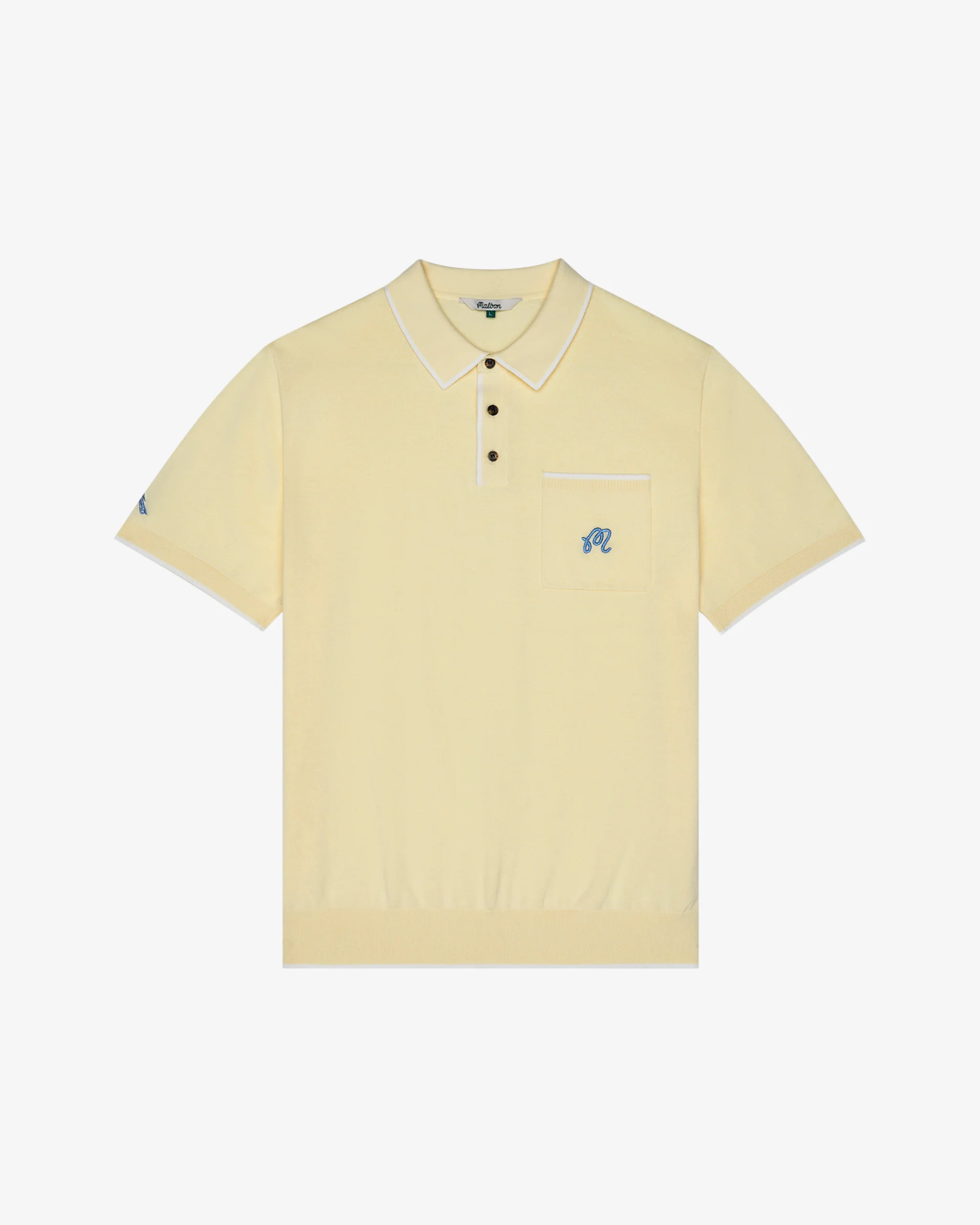 Malbon Golf Birds Of Georgia - Blue Jay Knit Polo - Image 3