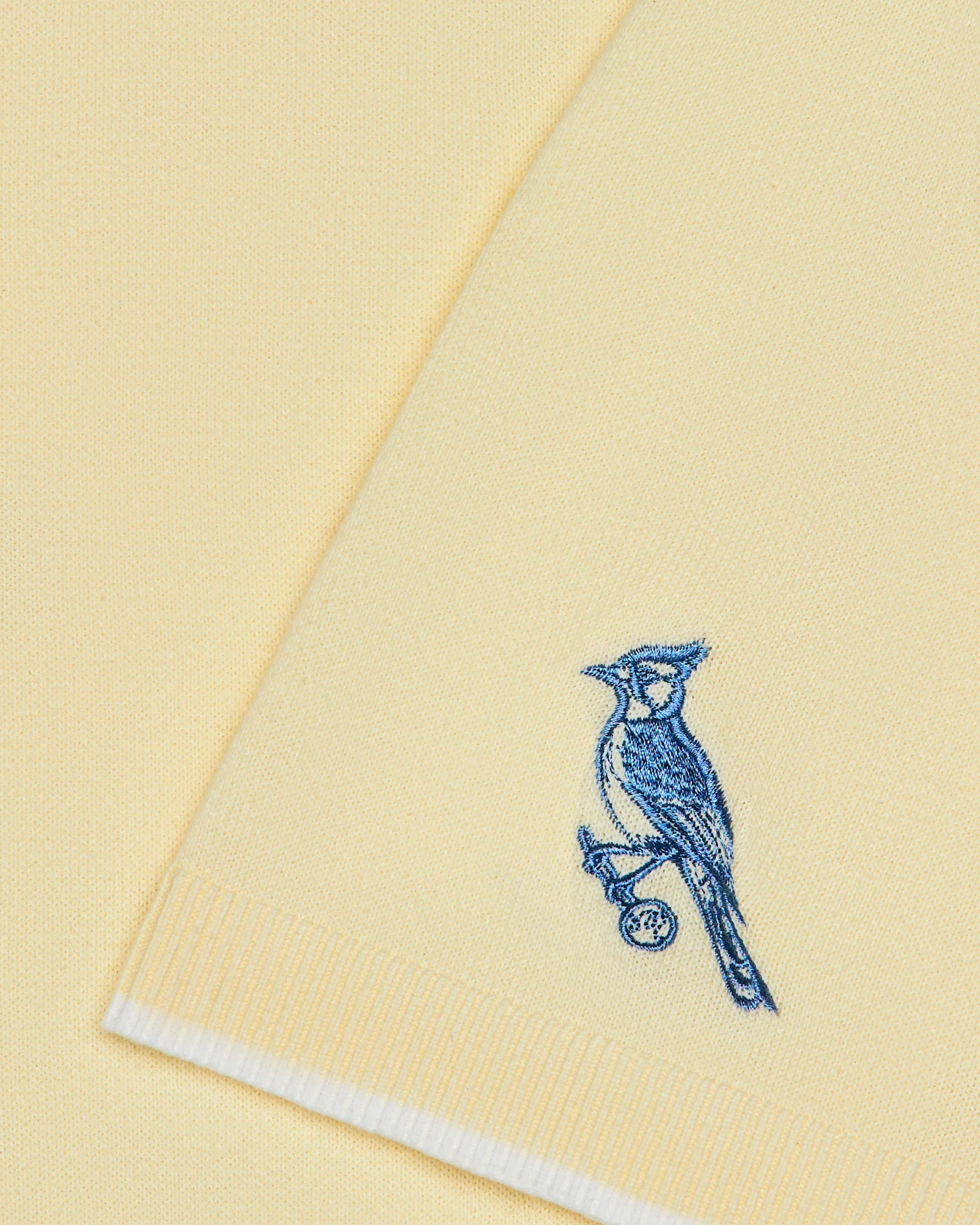 Malbon Golf Birds Of Georgia - Blue Jay Knit Polo - Image 4