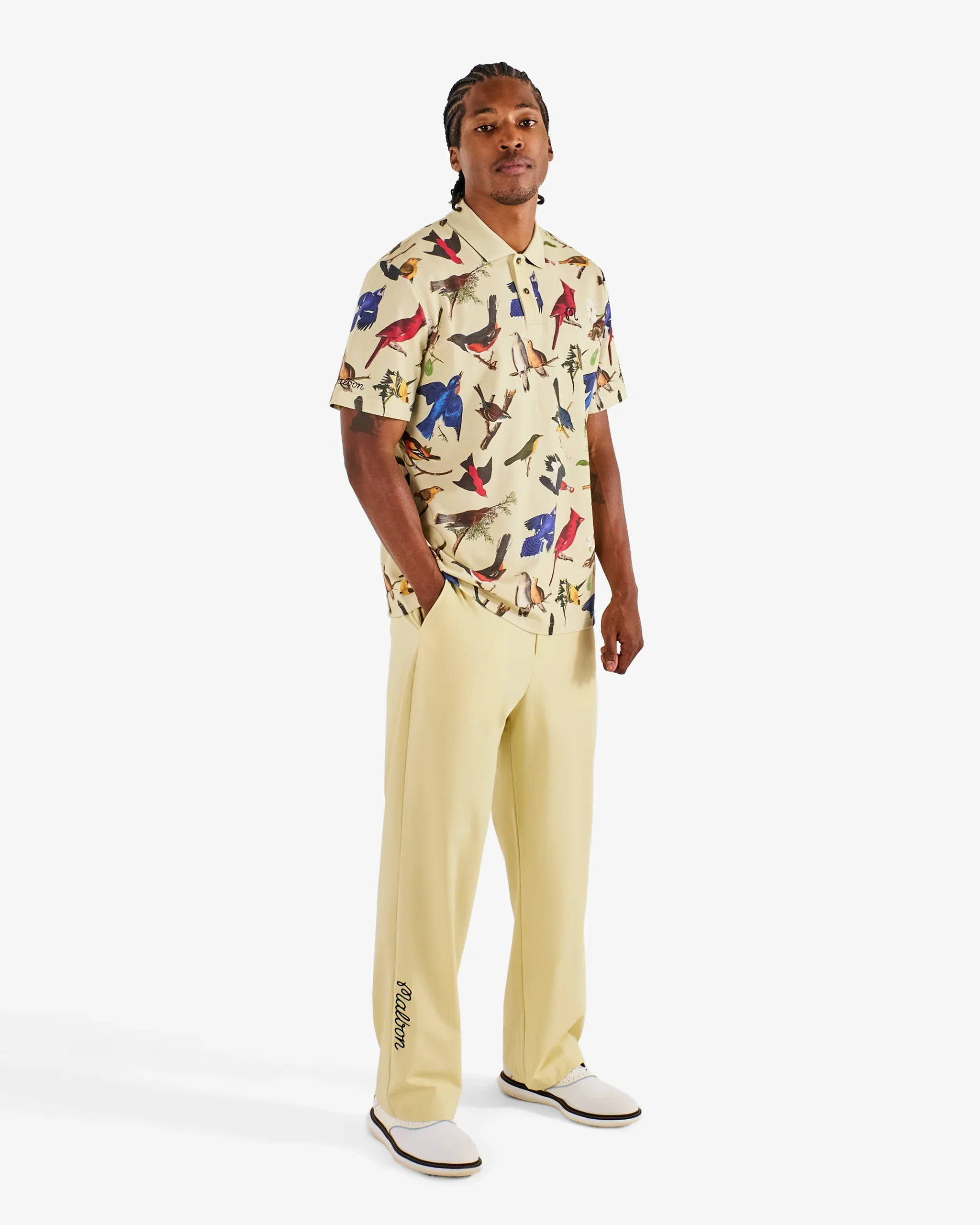 Malbon Golf Birds Of Georgia - Magnolia Pants - Aloe Wash - Image 5