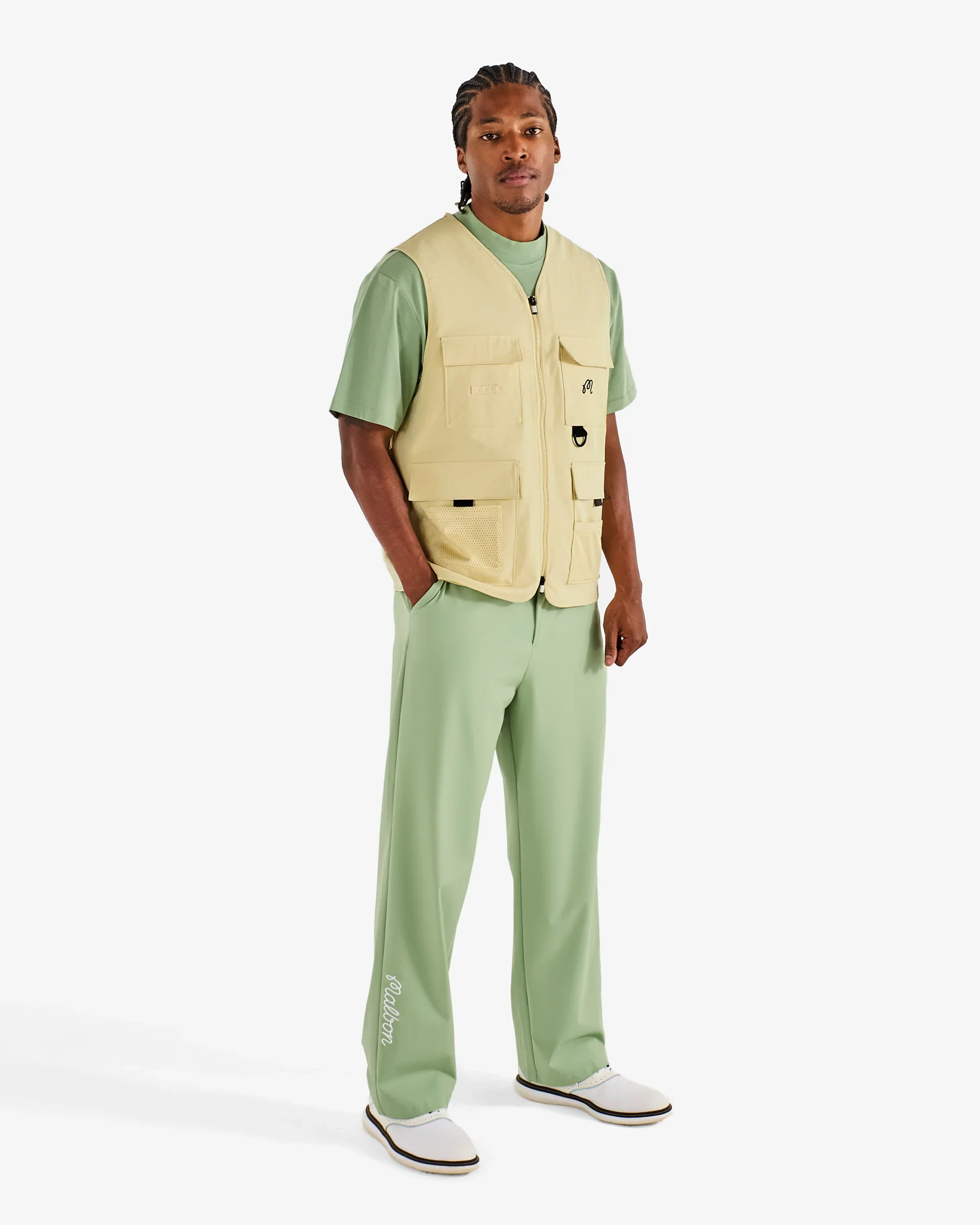 Malbon Golf Birds Of Georgia - Magnolia Pants - Seafoam Sage - Image 4