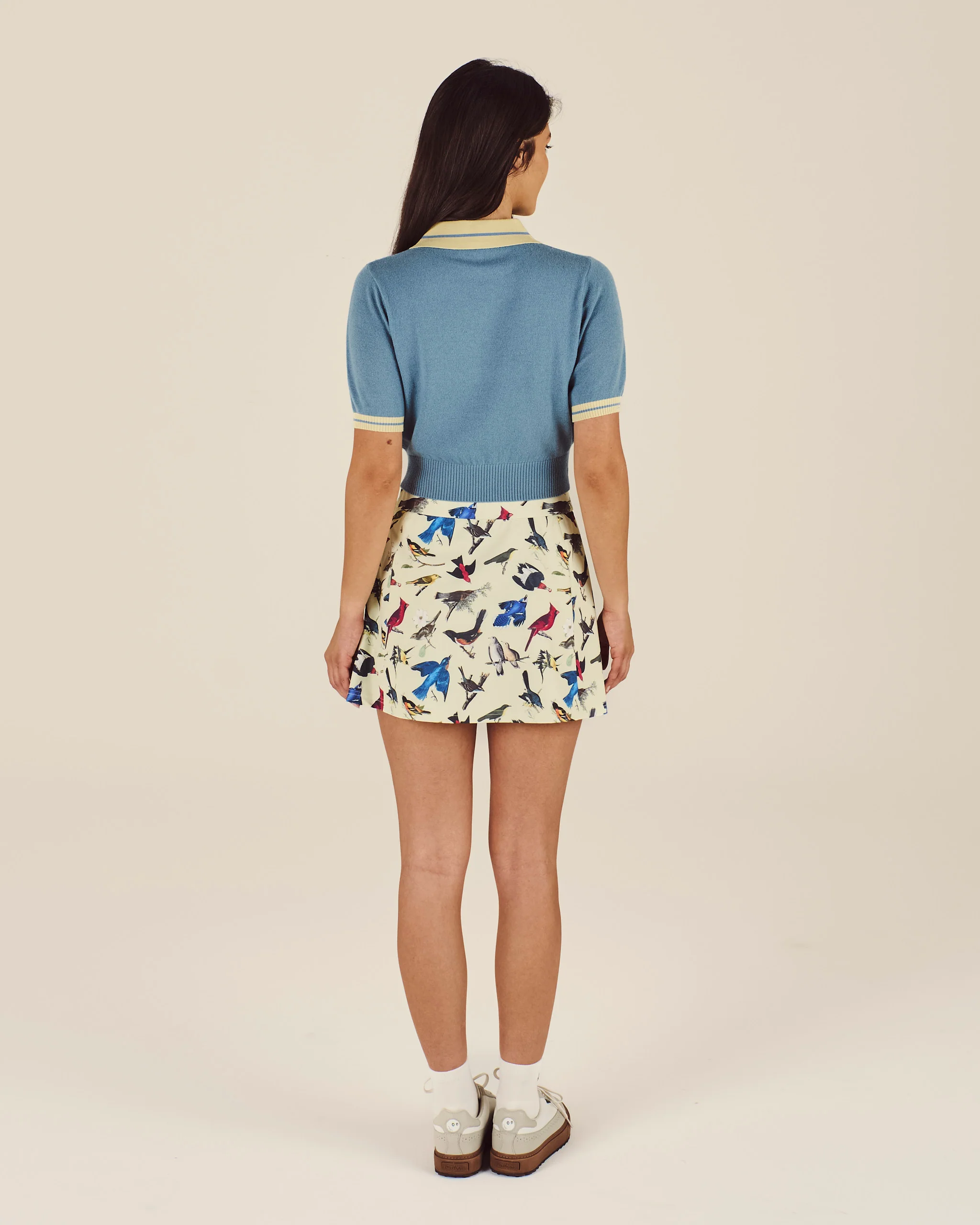Malbon Golf Birds of Georgia Mikayla Knit Polo - Windward Blue - Image 3