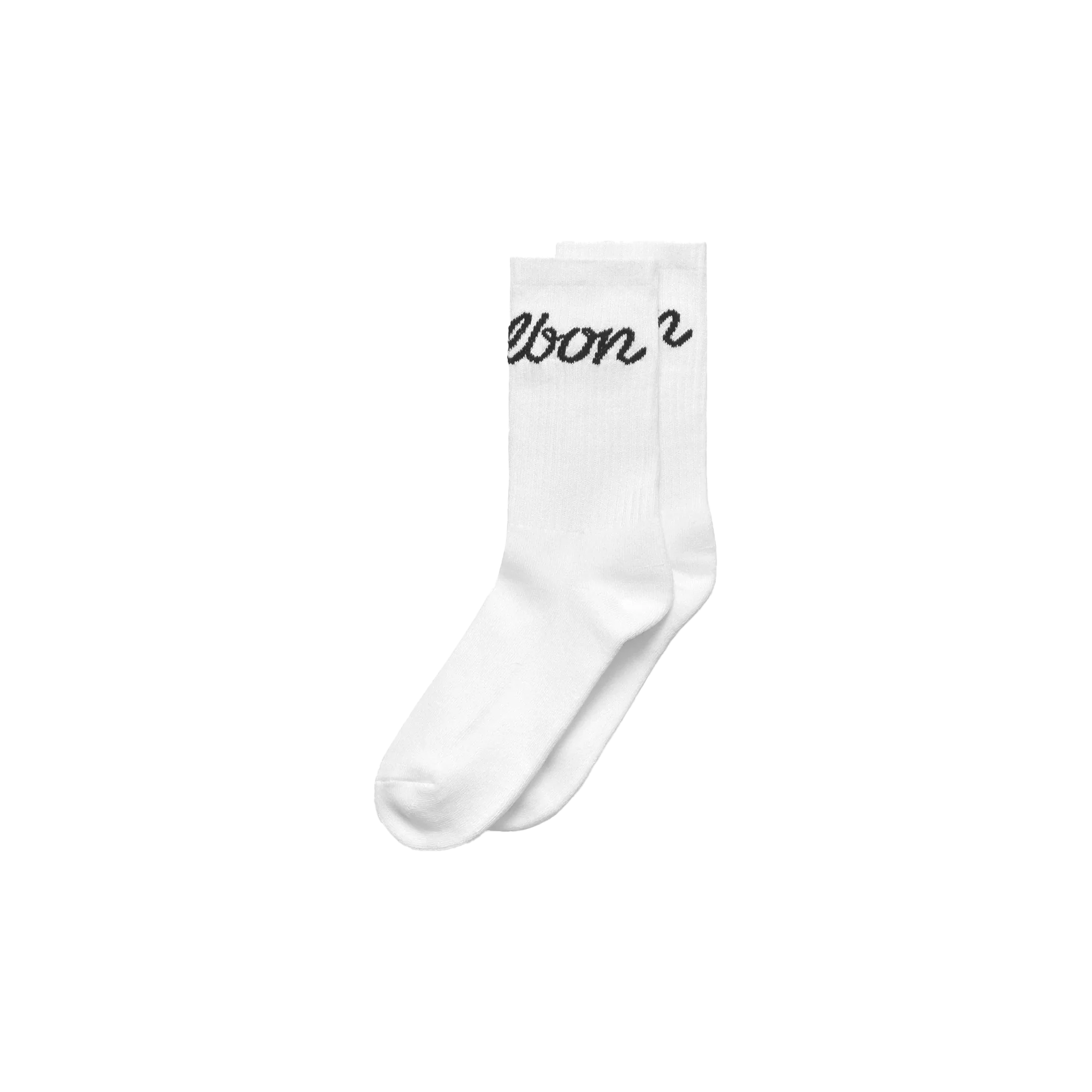 Malbon Golf Bon Script Sock - White - Image 2