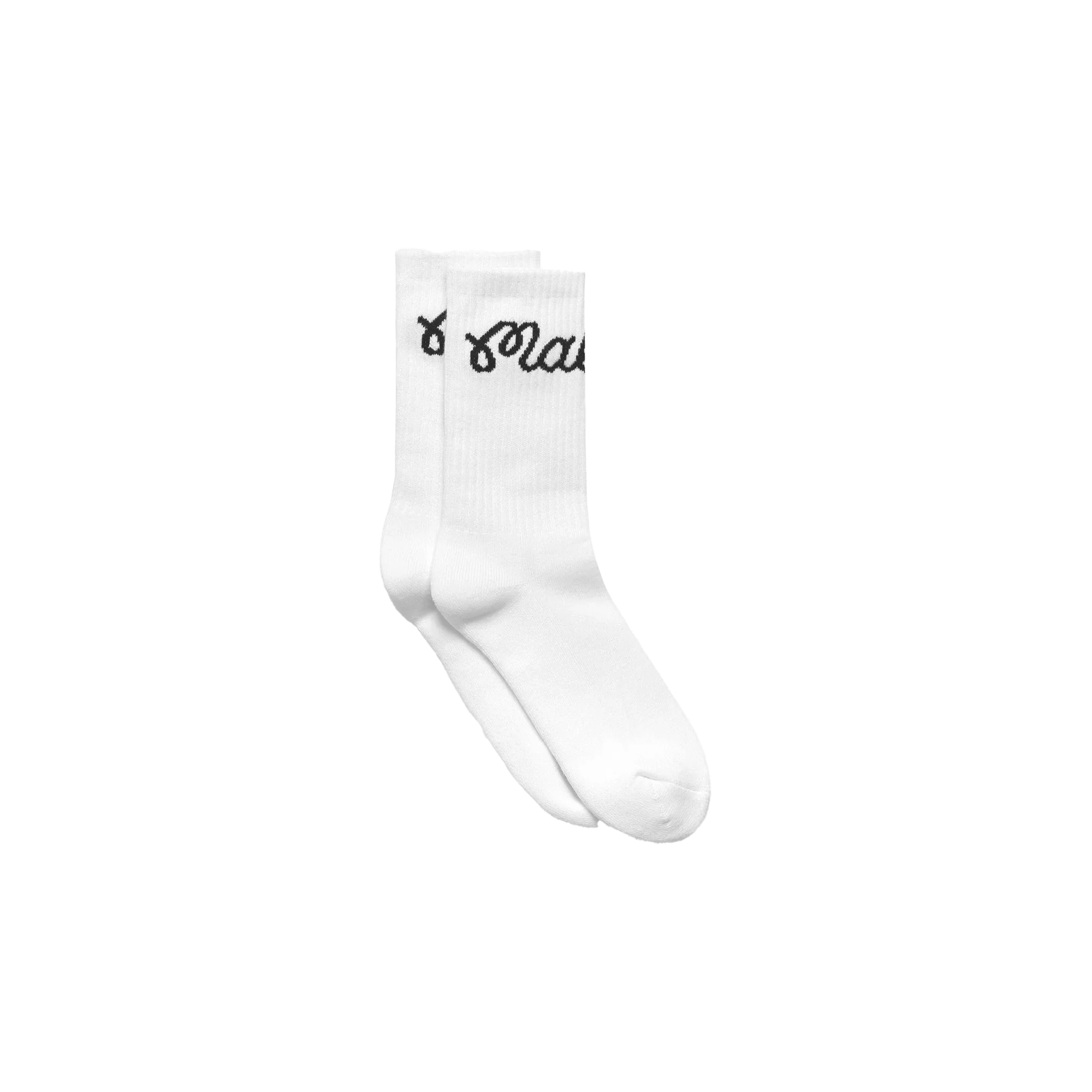 Malbon Golf Bon Script Sock - White - Image 3