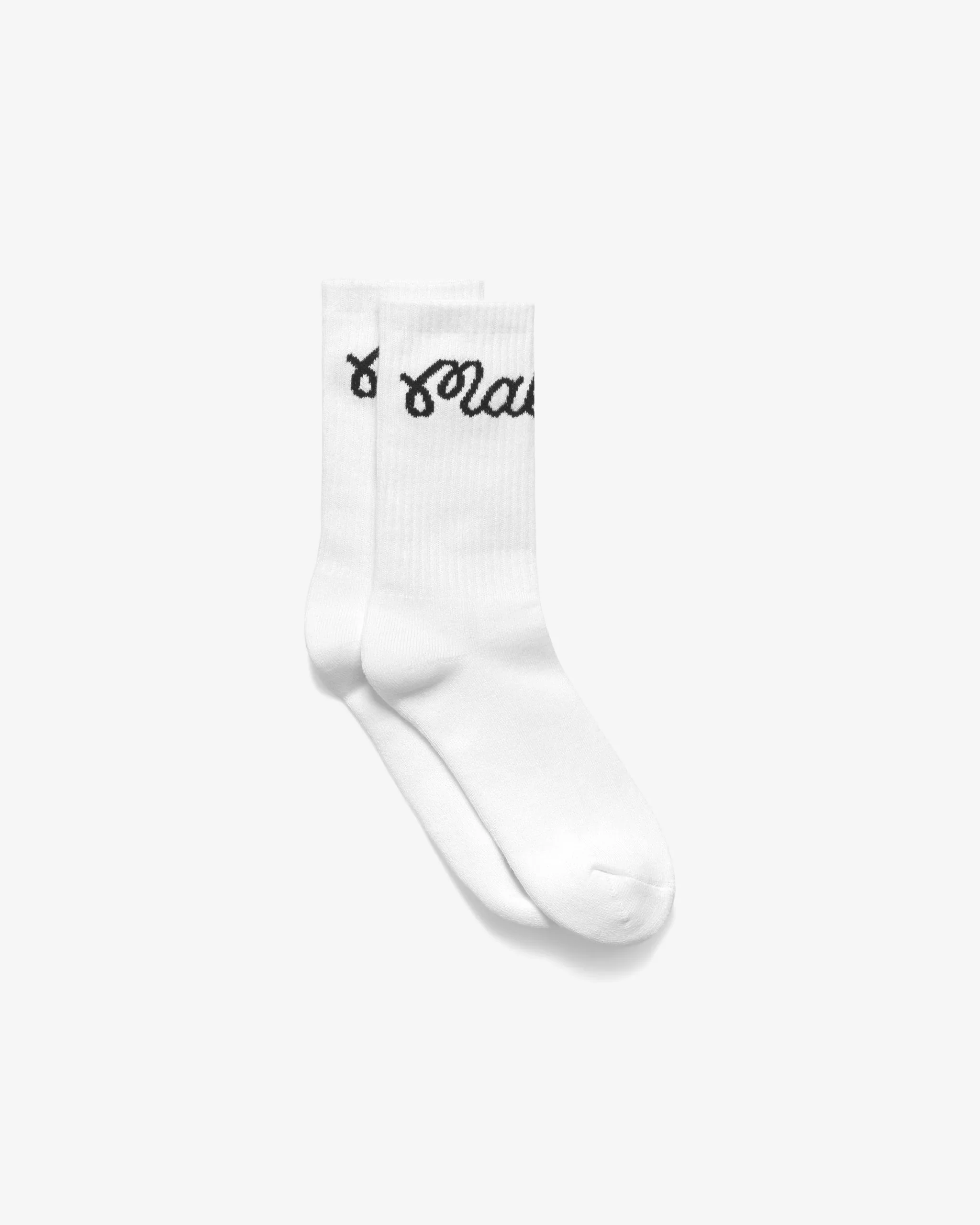 Malbon Golf Bon Script Sock - White - Image 4