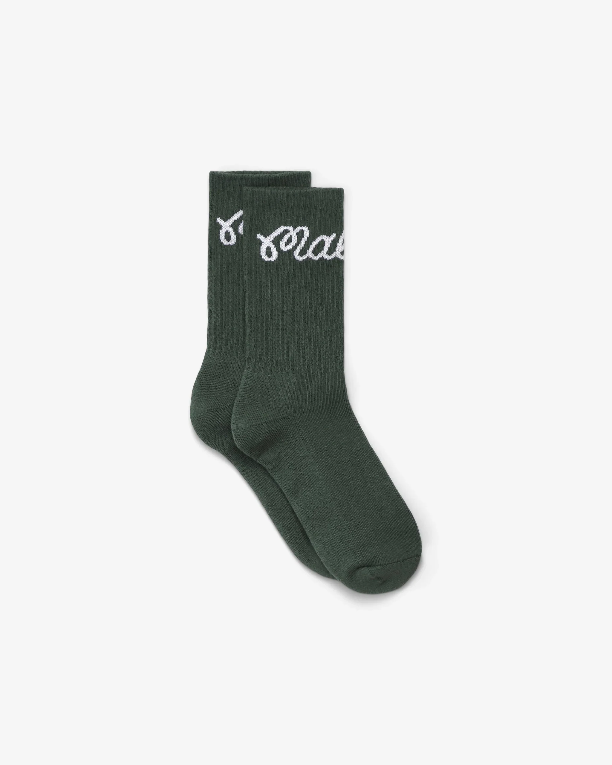 Malbon Golf Bon Script Sock - Green - Image 6