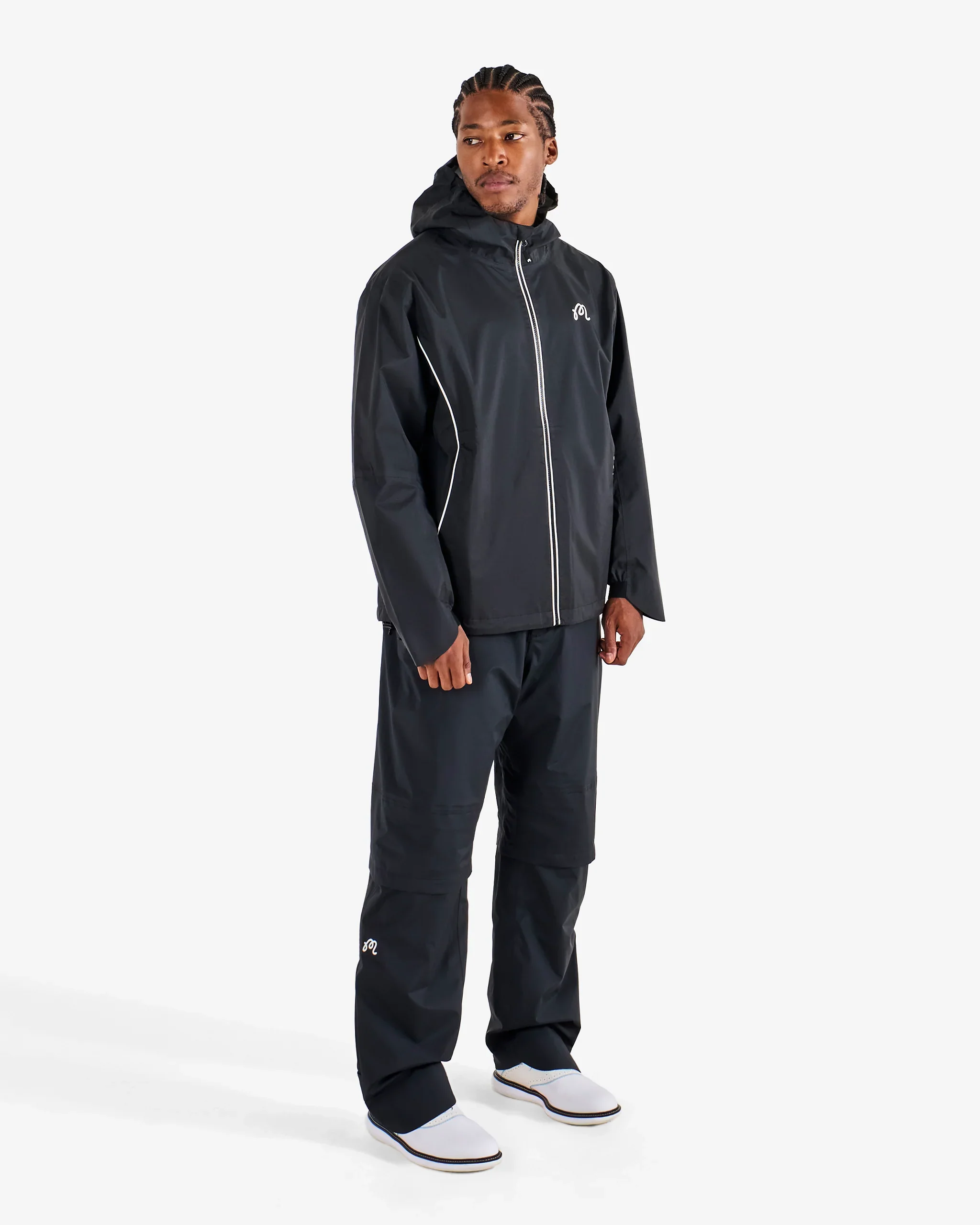 Malbon Golf Cloudburst Rain Jacket - Black - Image 6