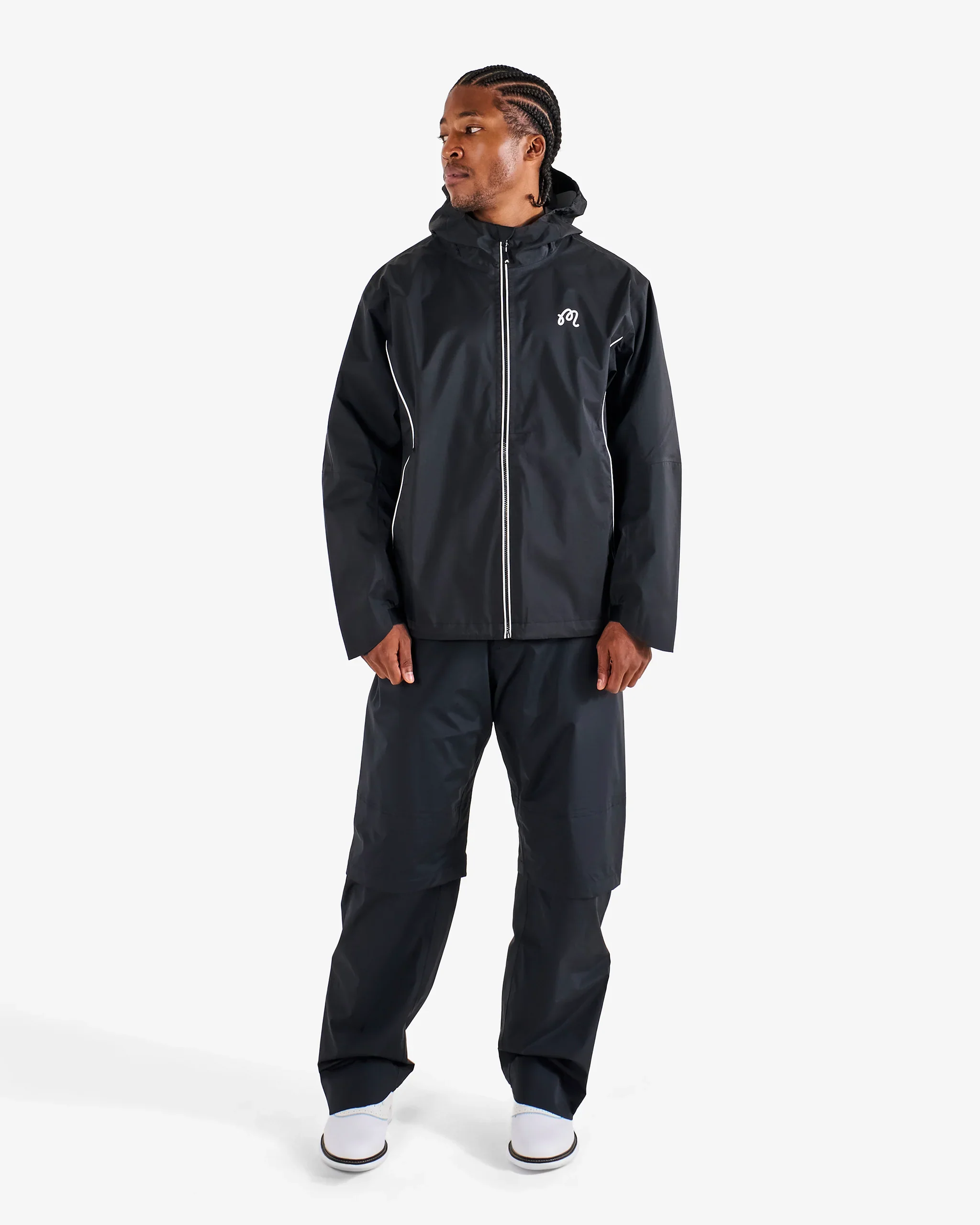 Malbon Golf Cloudburst Rain Jacket - Black - Image 7