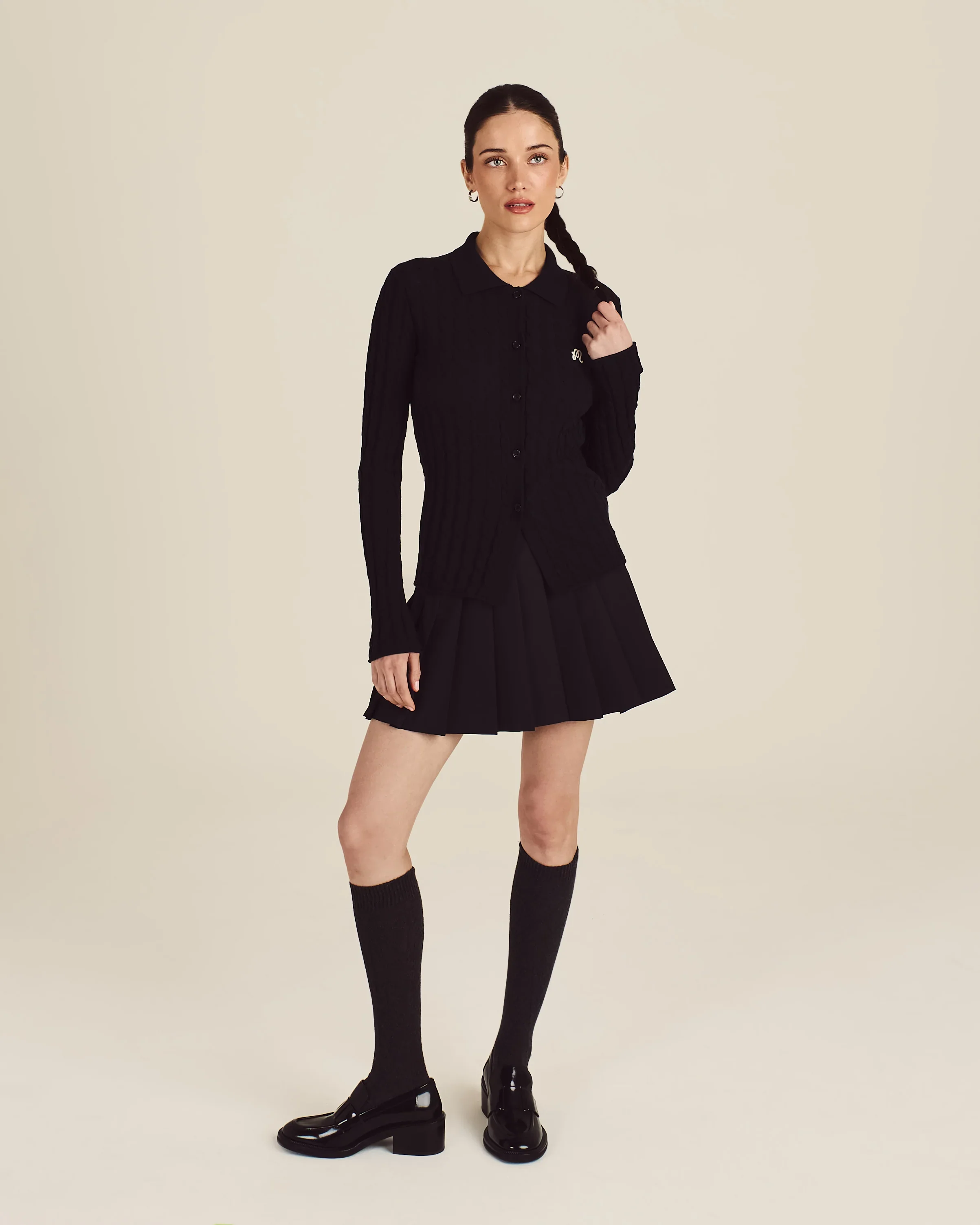 Malbon Golf Women's Florence Knit Top - Black - Image 4