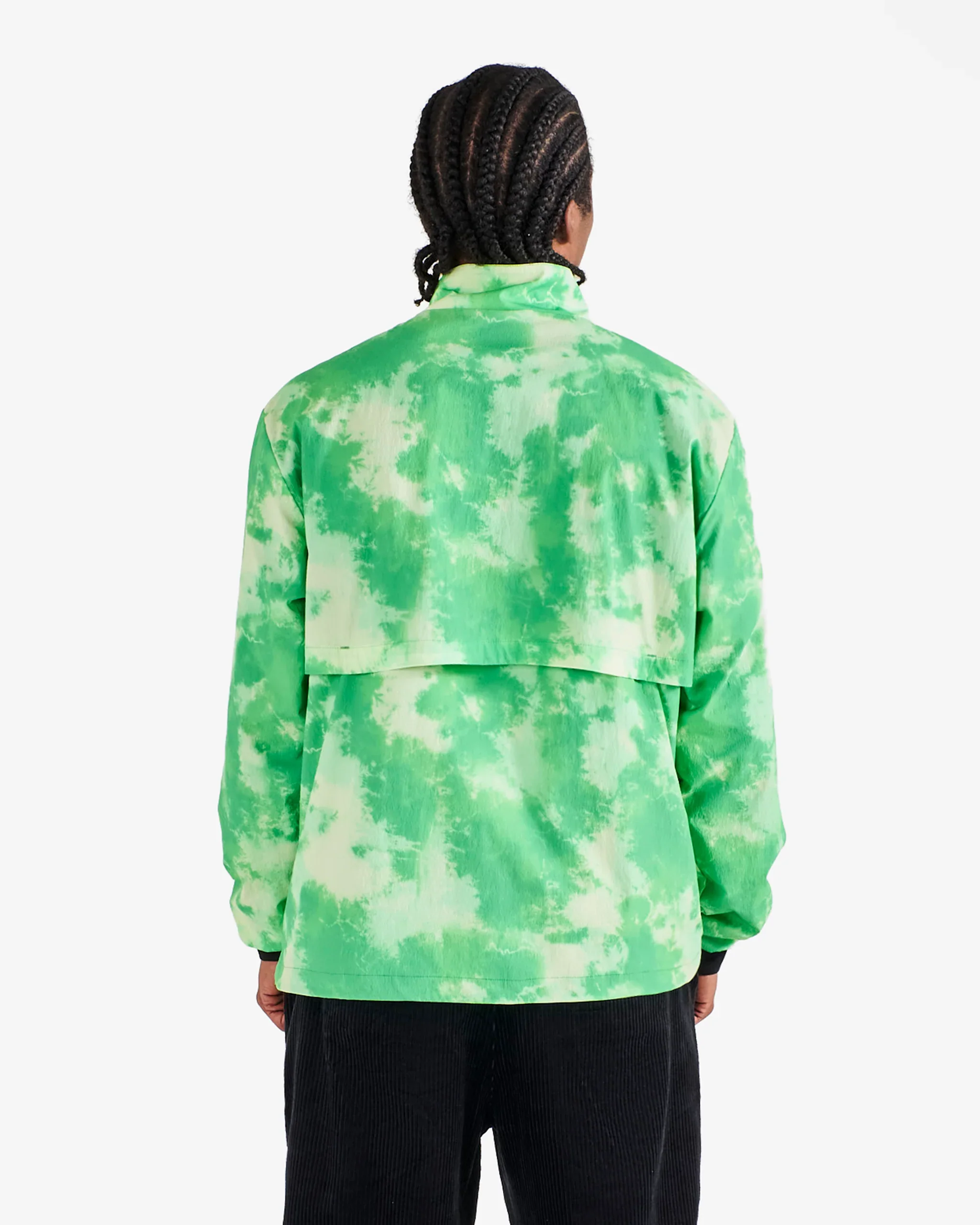 Malbon Golf Grateful Dead Cascade Windshirt - Green Tie Dye - Image 5