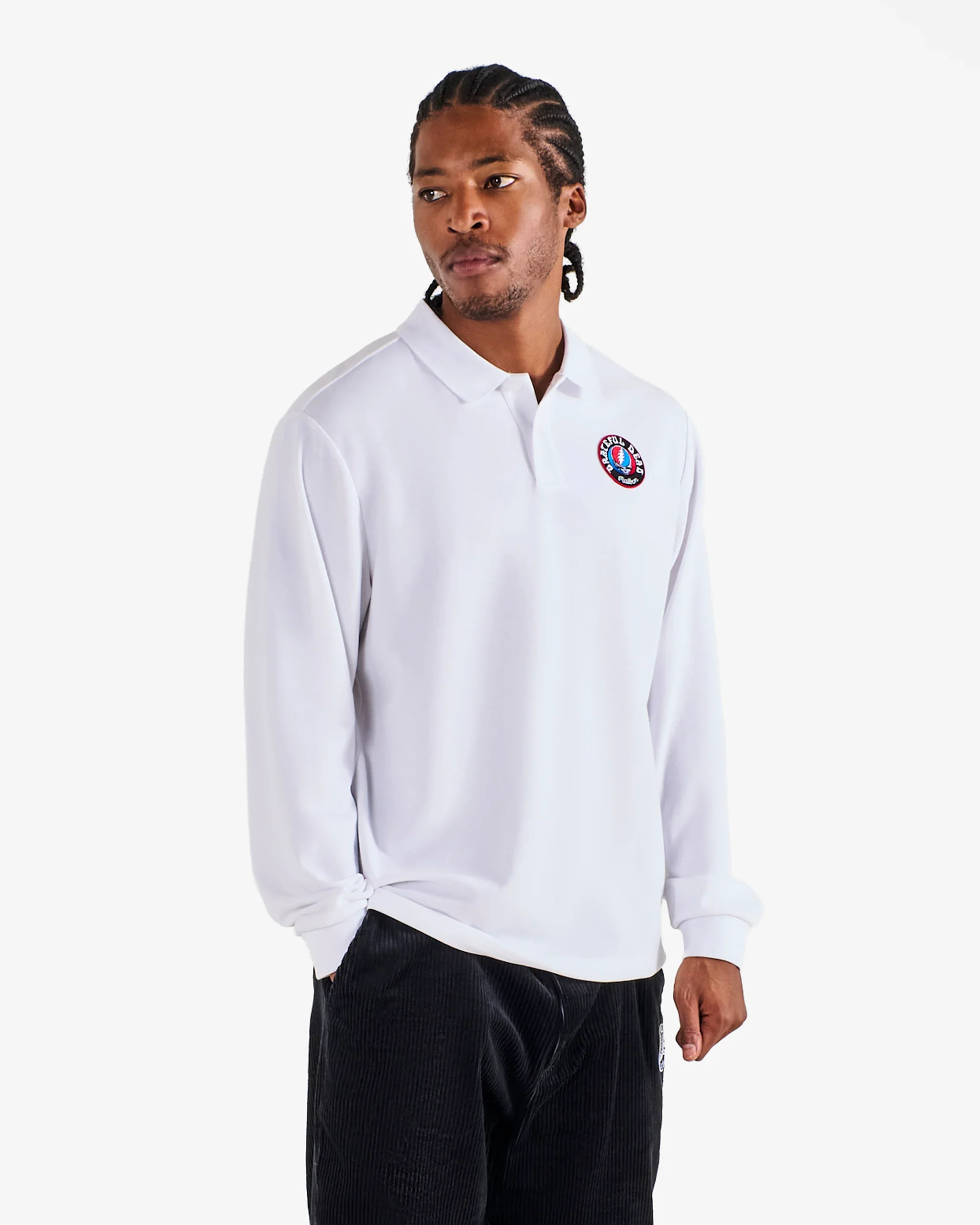 Malbon Golf Grateful Dead Stealie Polo - White - Image 4