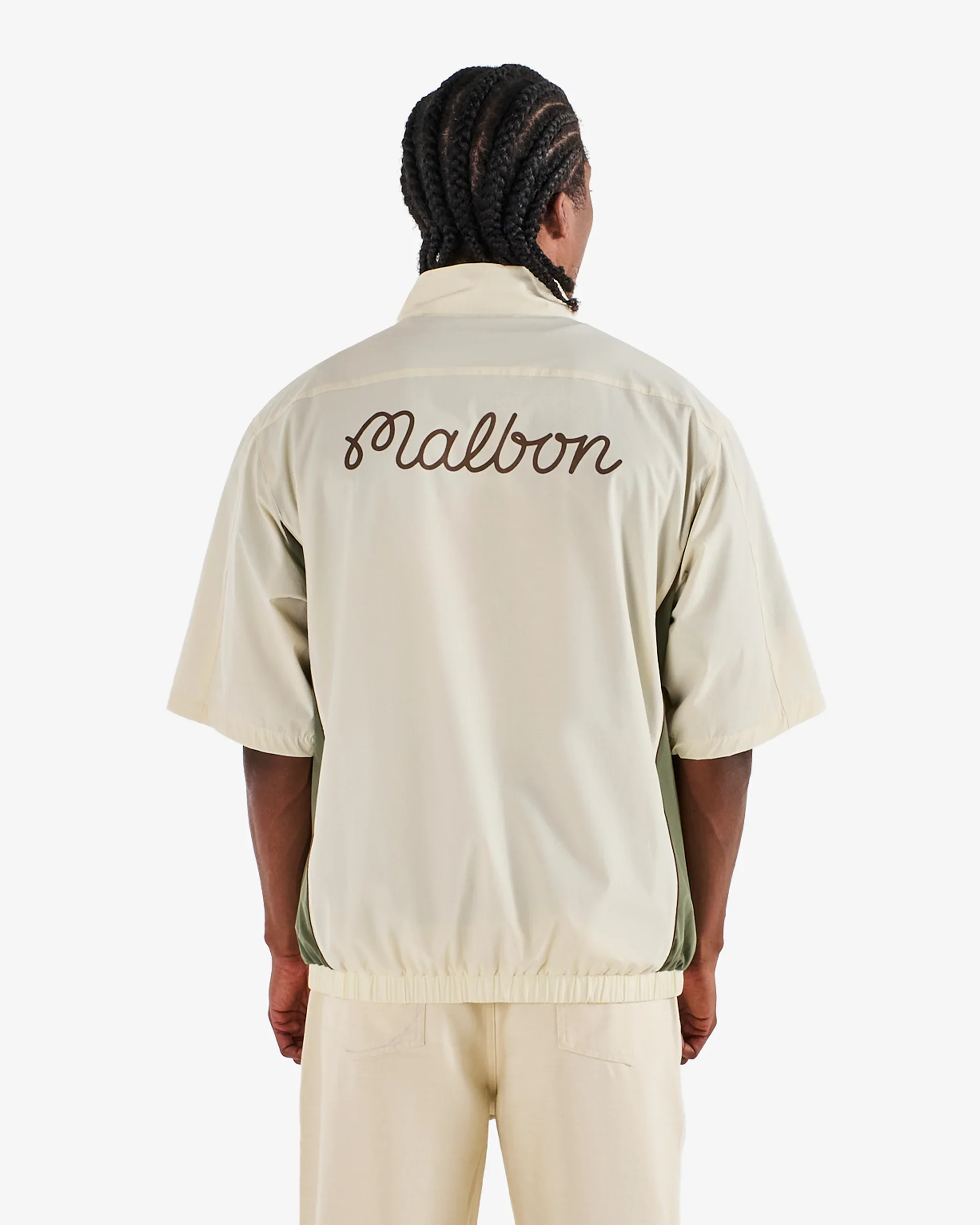Malbon Golf Links Oakwood Windshirt - Beige - Image 5