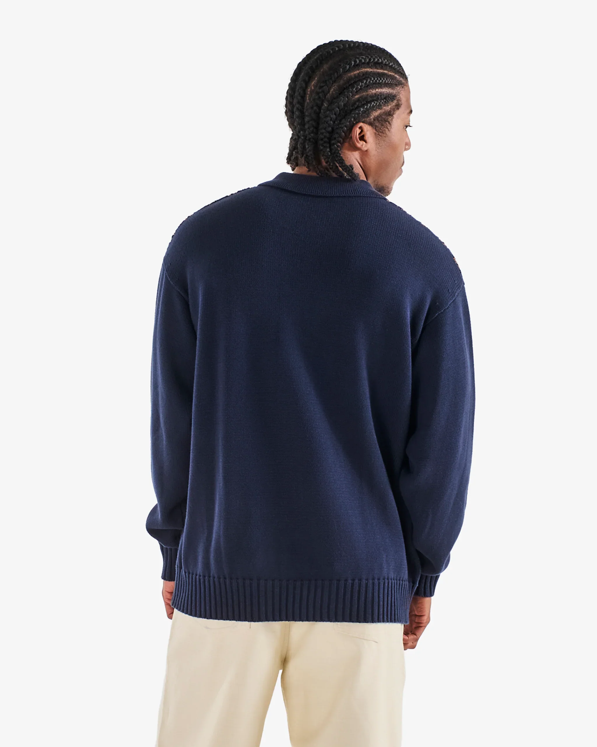 Malbon Golf Links Polo Sweater - Navy - Image 3