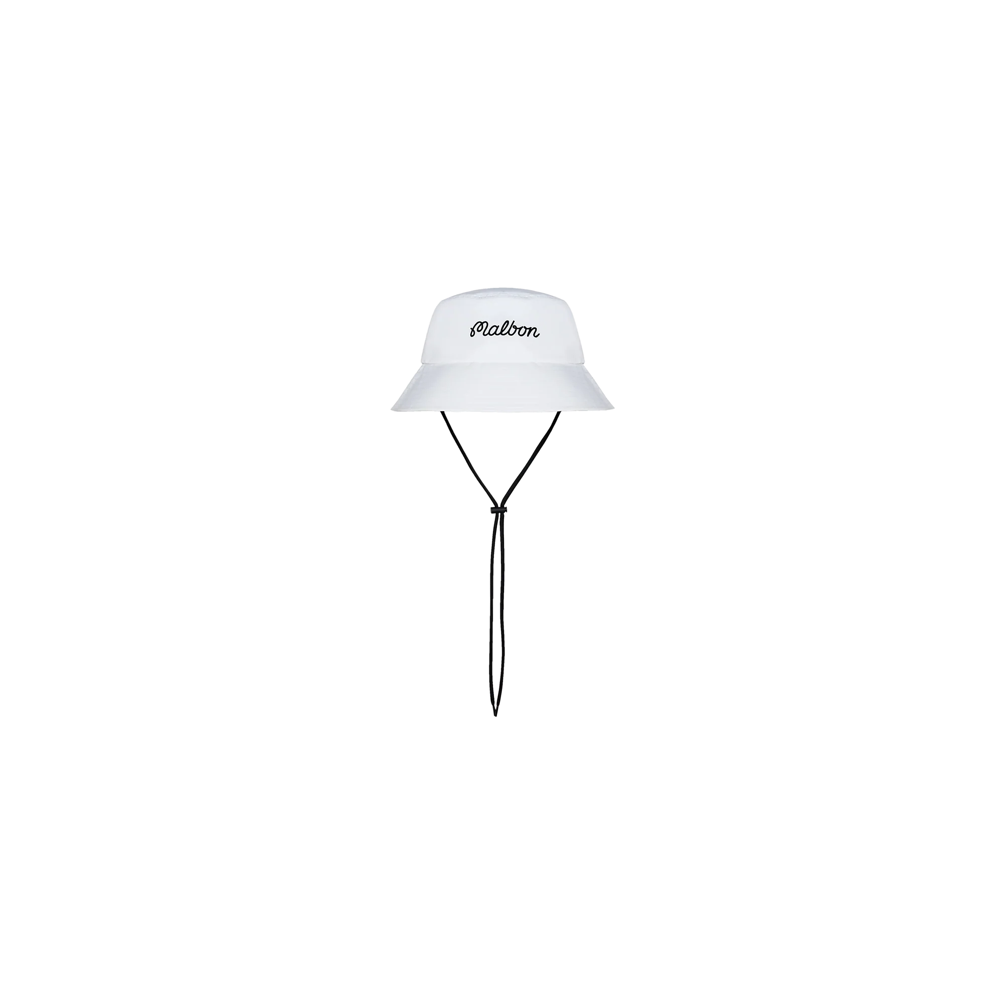 Malbon Golf Nylon Bucket Hat - White - Image 3