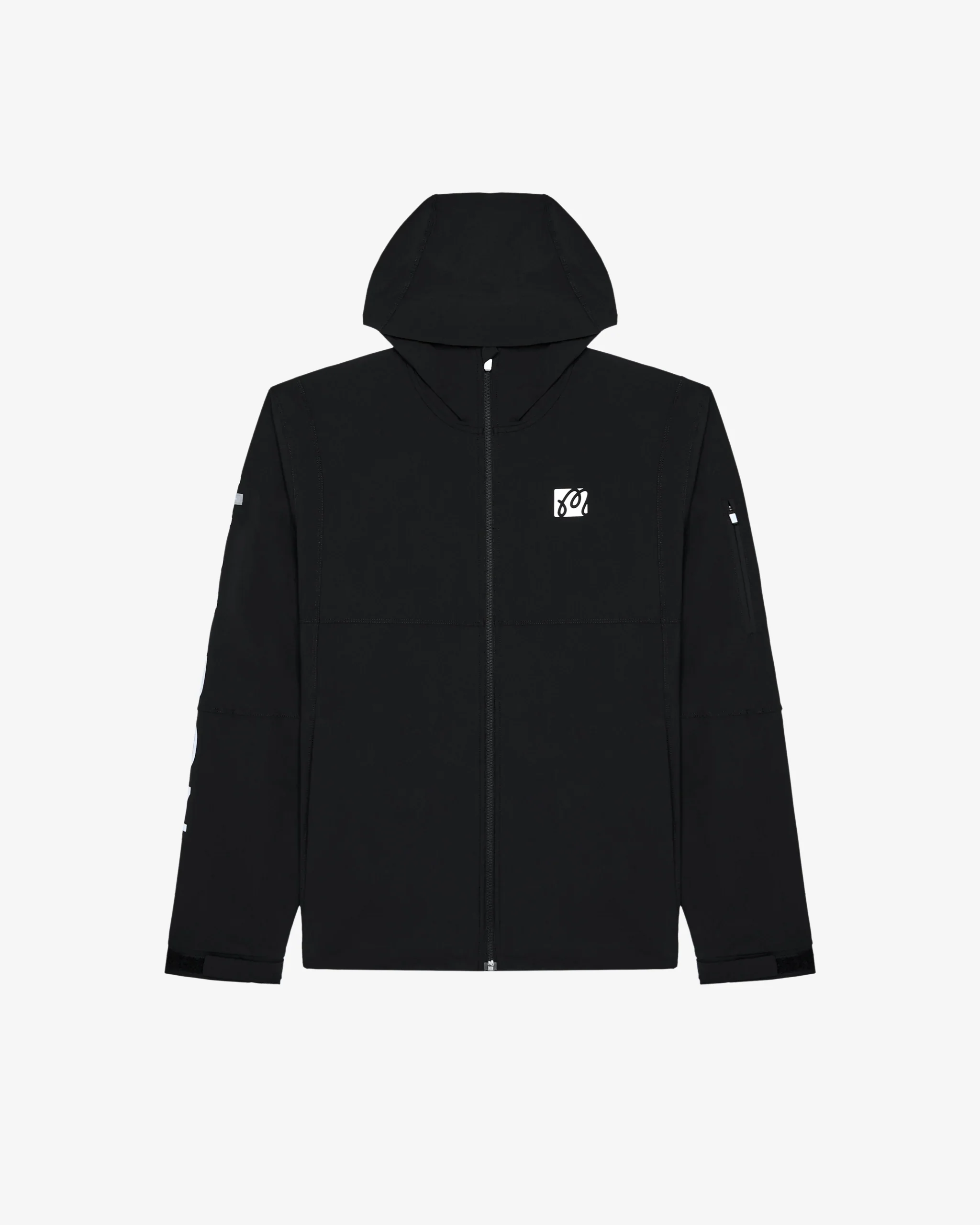 Malbon Golf Performance Full Zip Shell Jacket - Black - Image 3