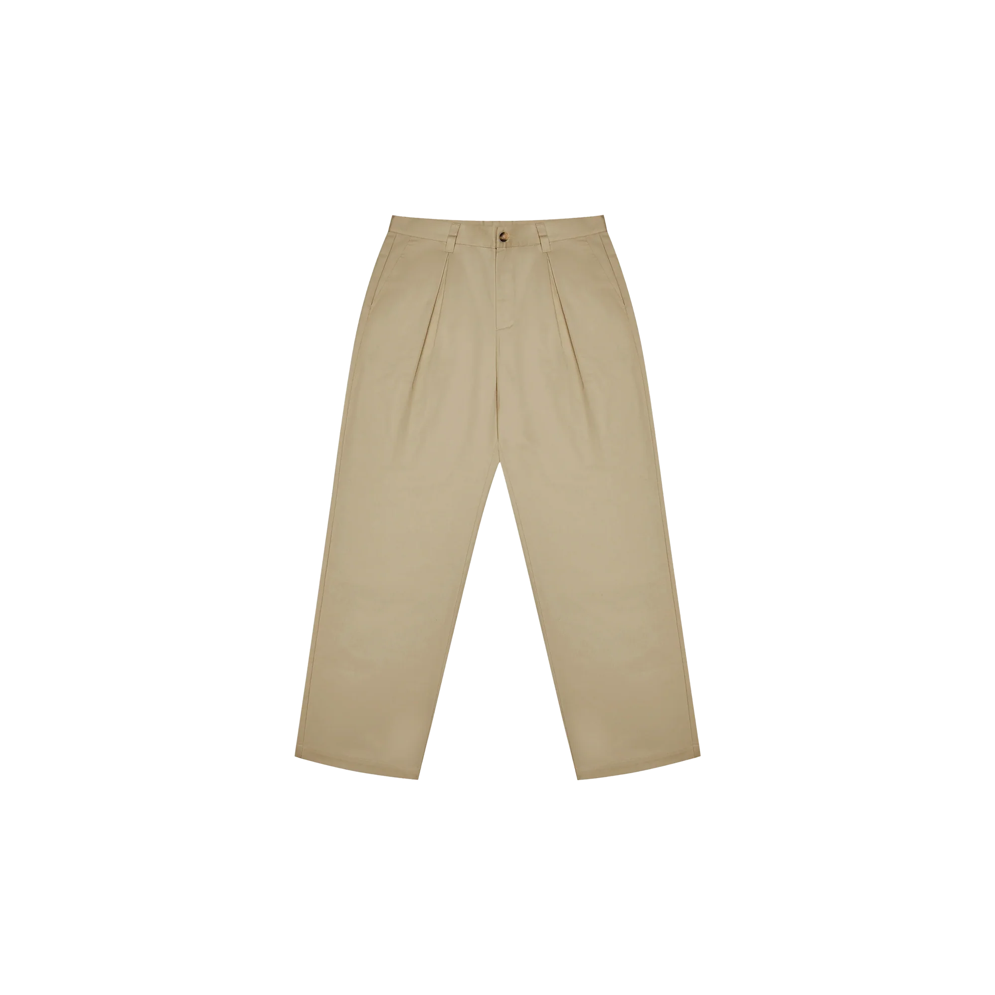 Malbon Golf Reverse Pleat Trousers - Khaki - Image 3