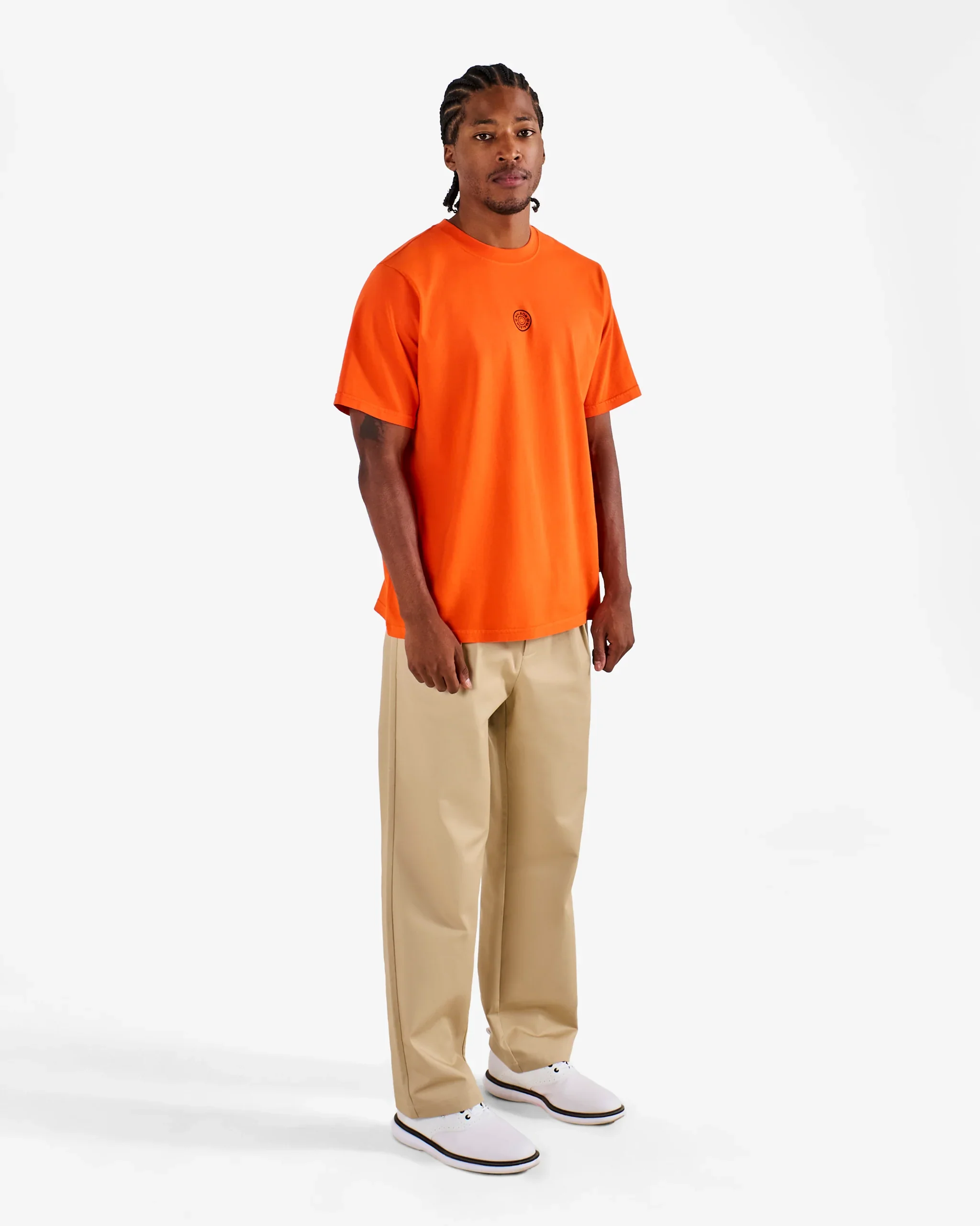 Malbon Golf Reverse Pleat Trousers - Khaki - Image 4