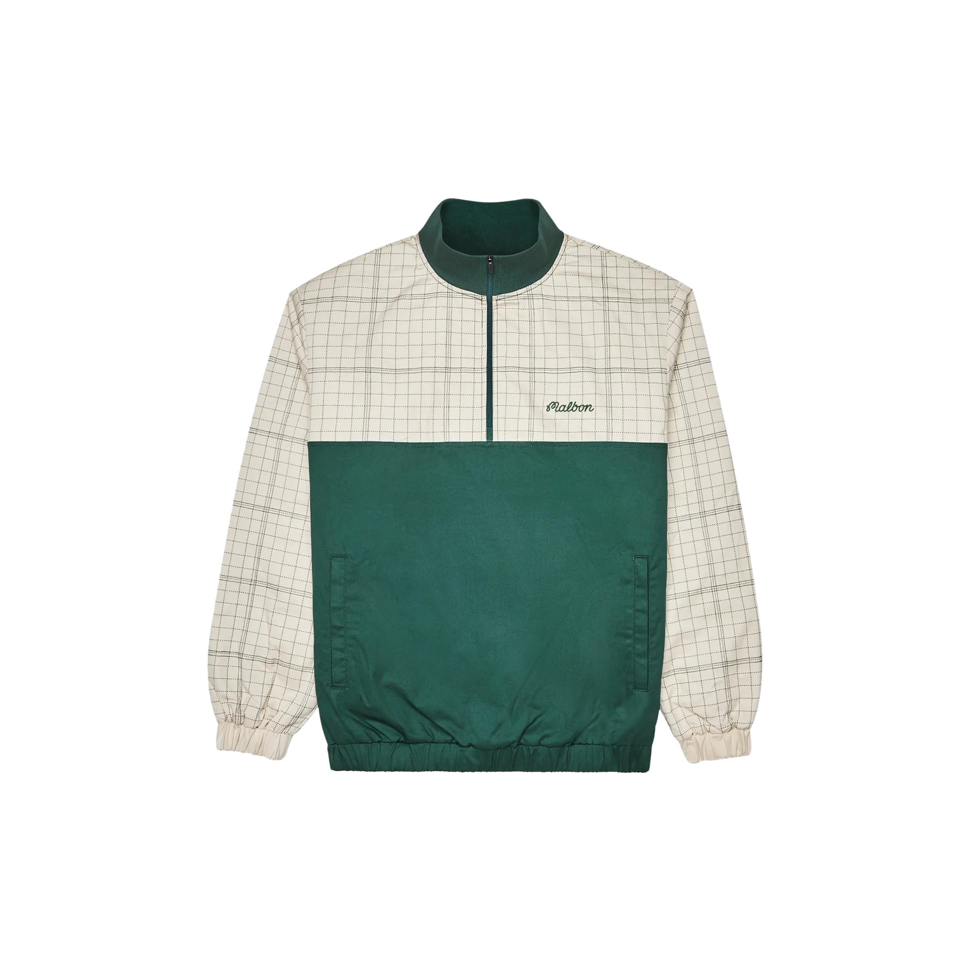Malbon Golf Spruce Quarter Zip - Green