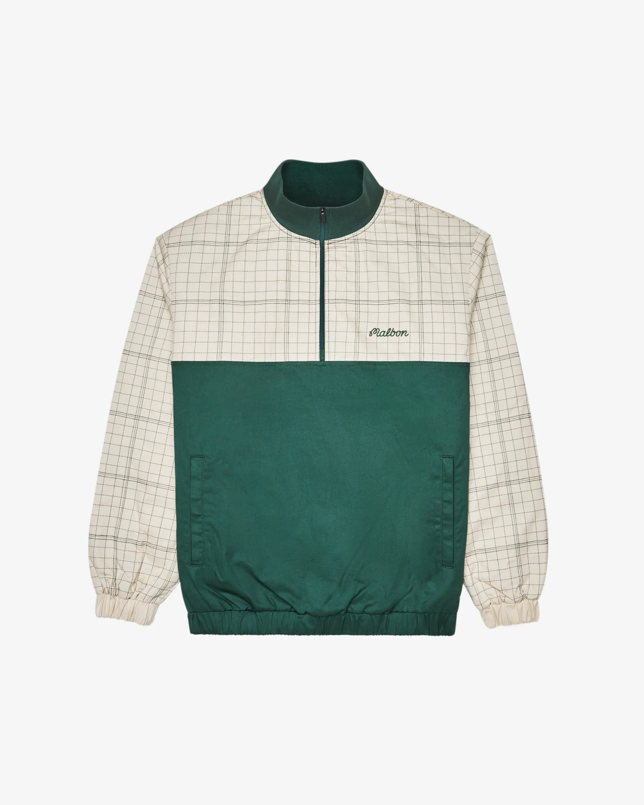 Malbon Golf Spruce Quarter Zip - Green - Image 3