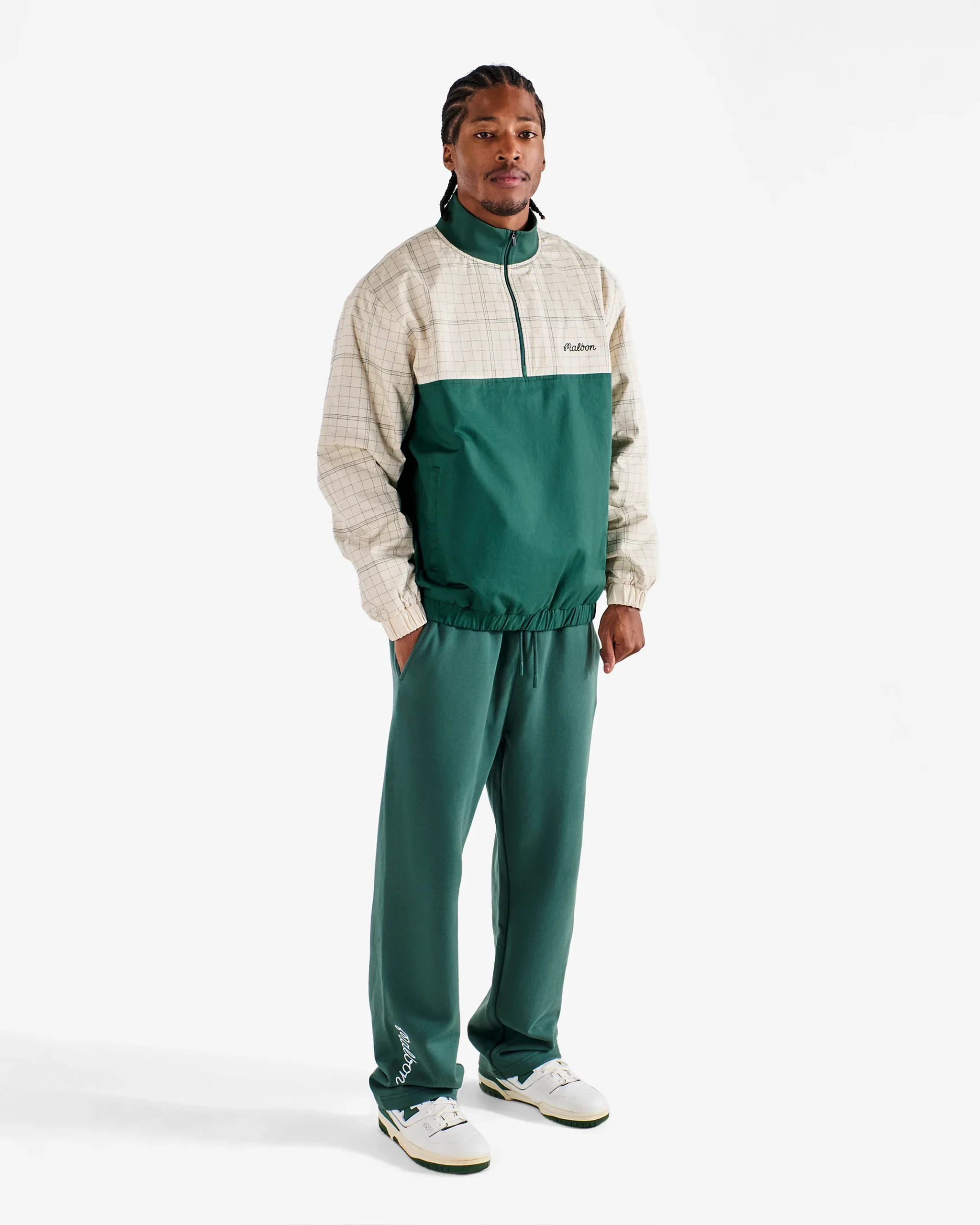 Malbon Golf Spruce Quarter Zip - Green - Image 4