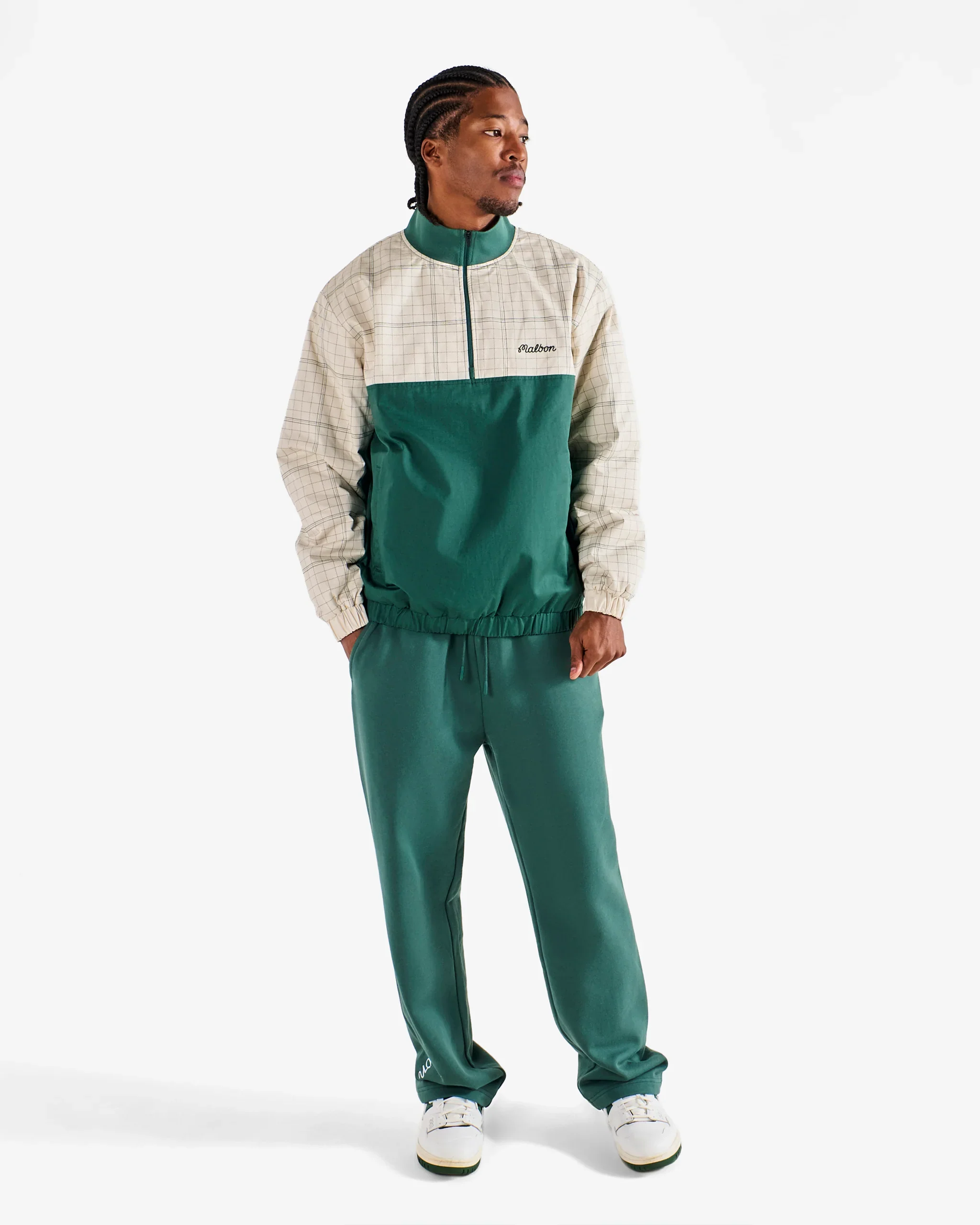 Malbon Golf Spruce Quarter Zip - Green - Image 8