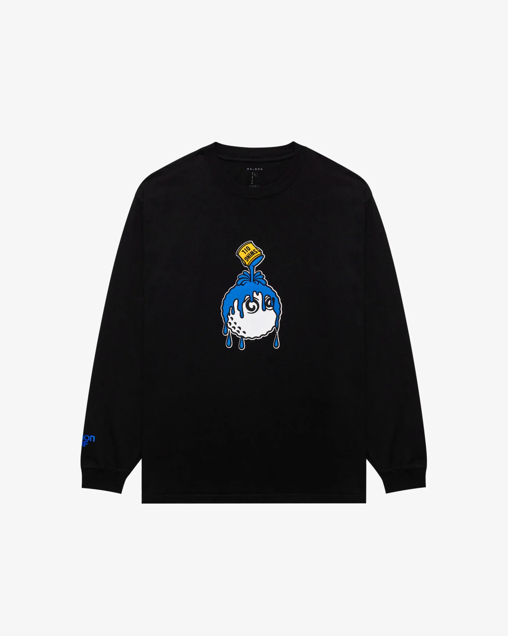 Malbon Golf Swing Oil Long sleeve T-Shirt - Black - Image 3