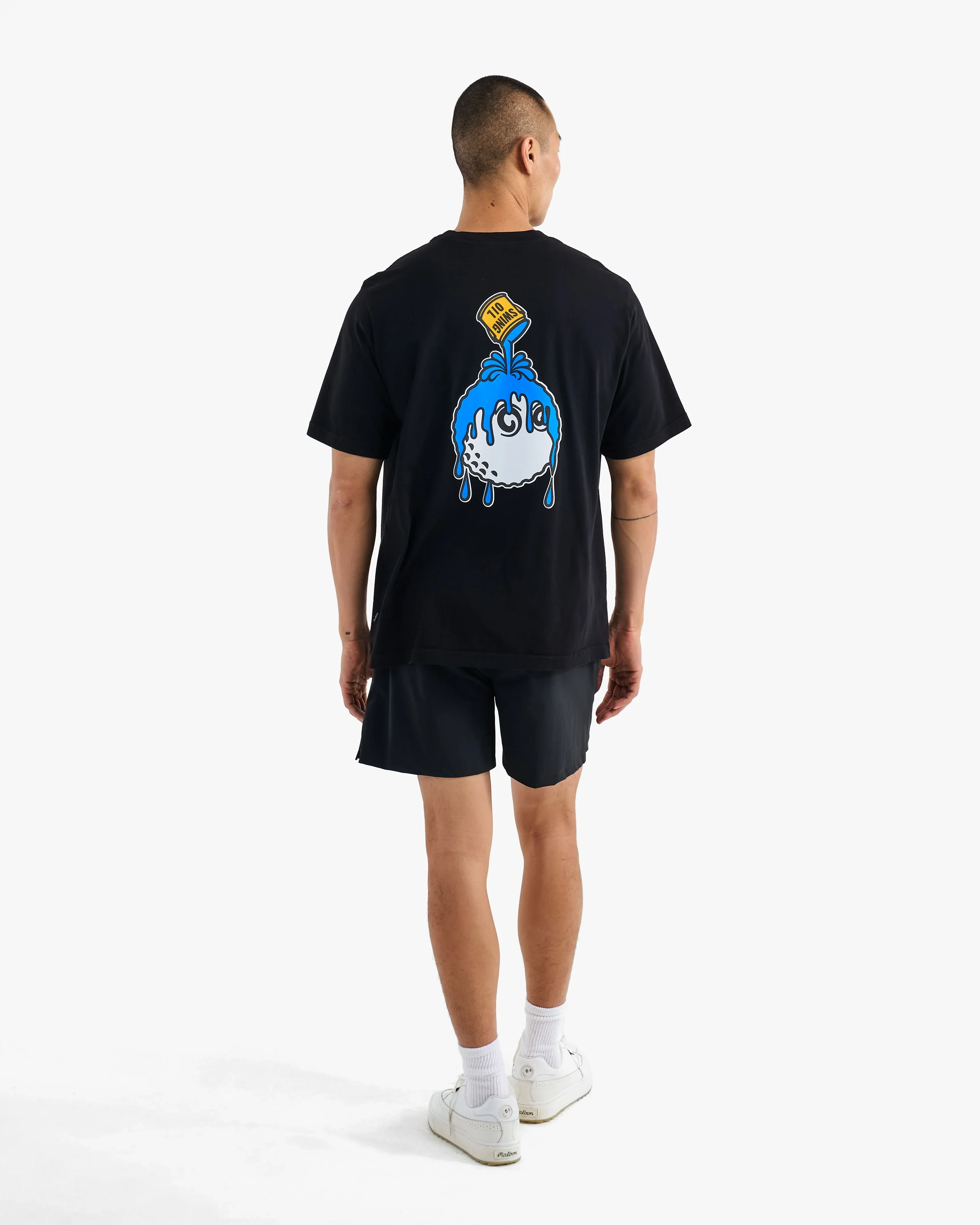 Malbon Golf Swing Oil T-Shirt - Black - Image 4
