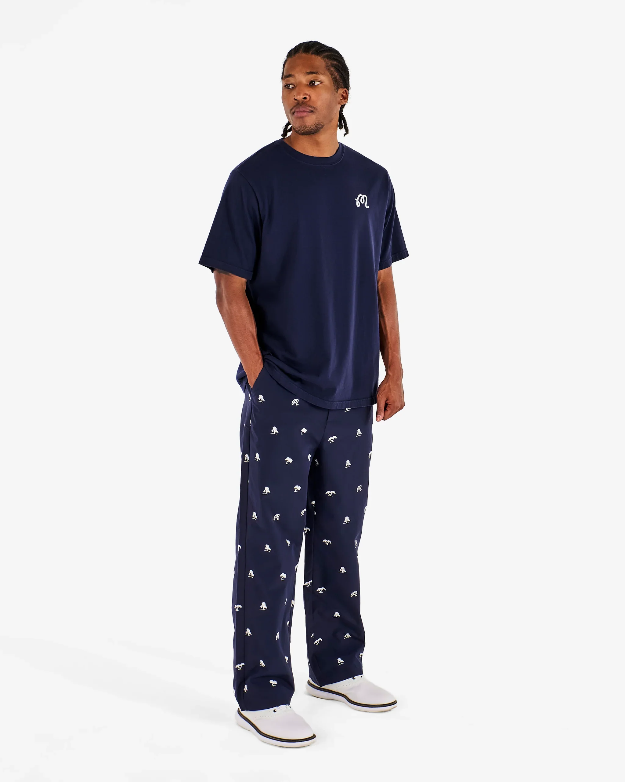 Malbon Golf Torrey Pines Pant - Blue - Image 4
