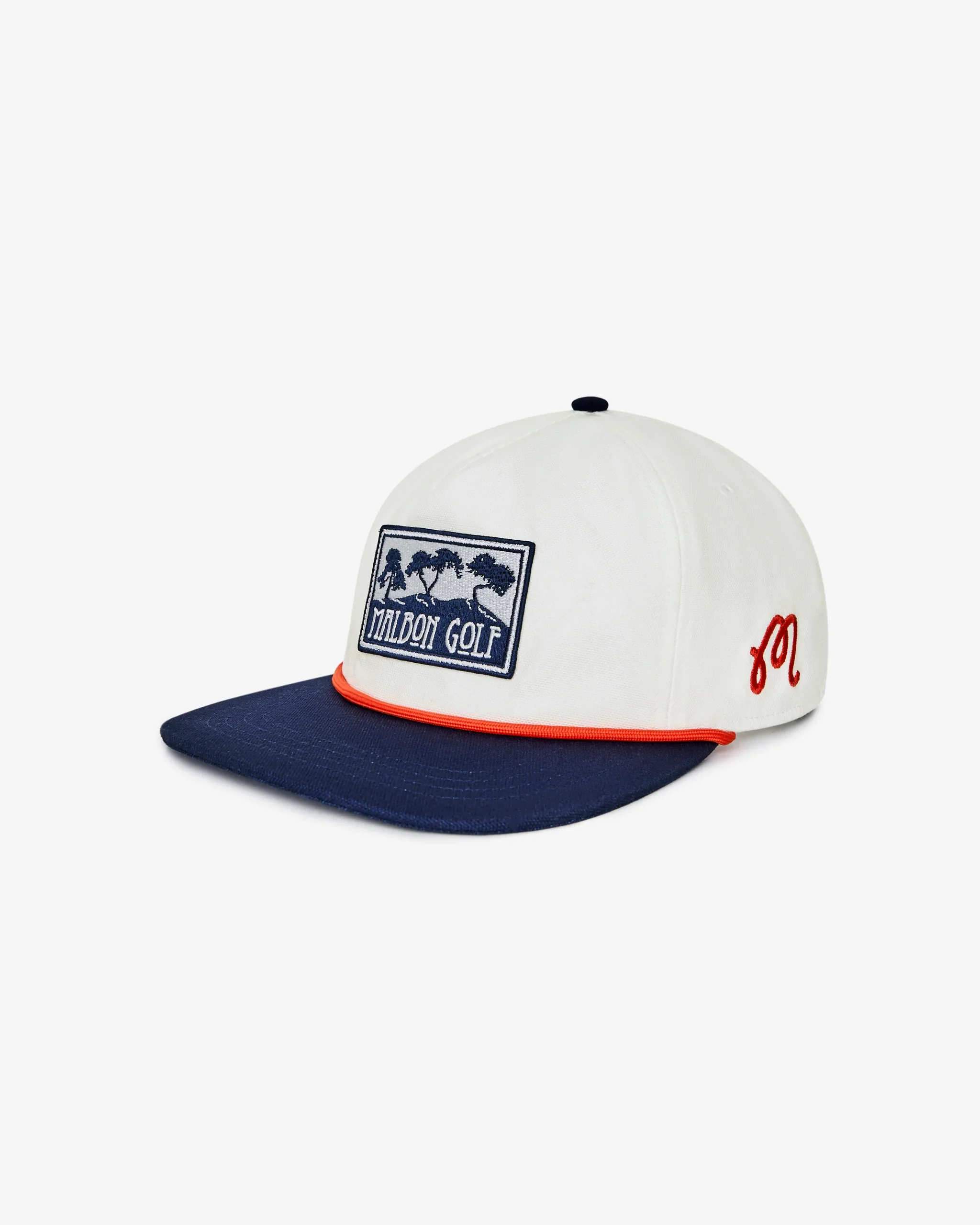 Malbon Golf Torrey Pines Rope Hat - White - Image 4