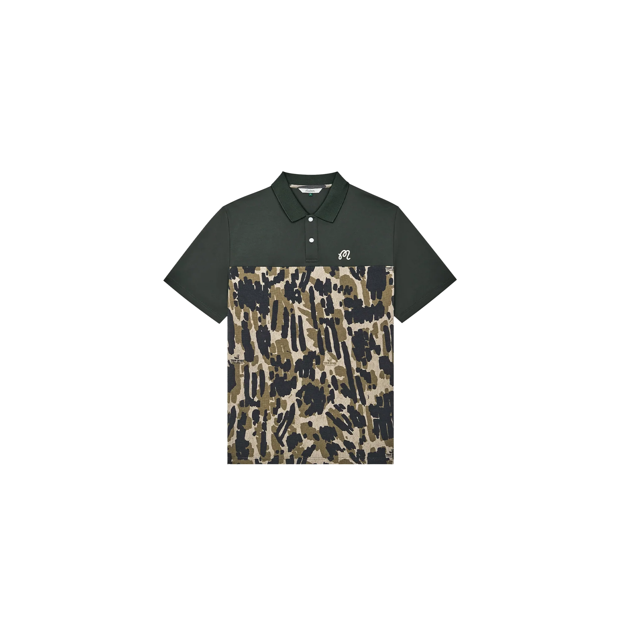 Malbon Golf Tour Divot Camo Polo
