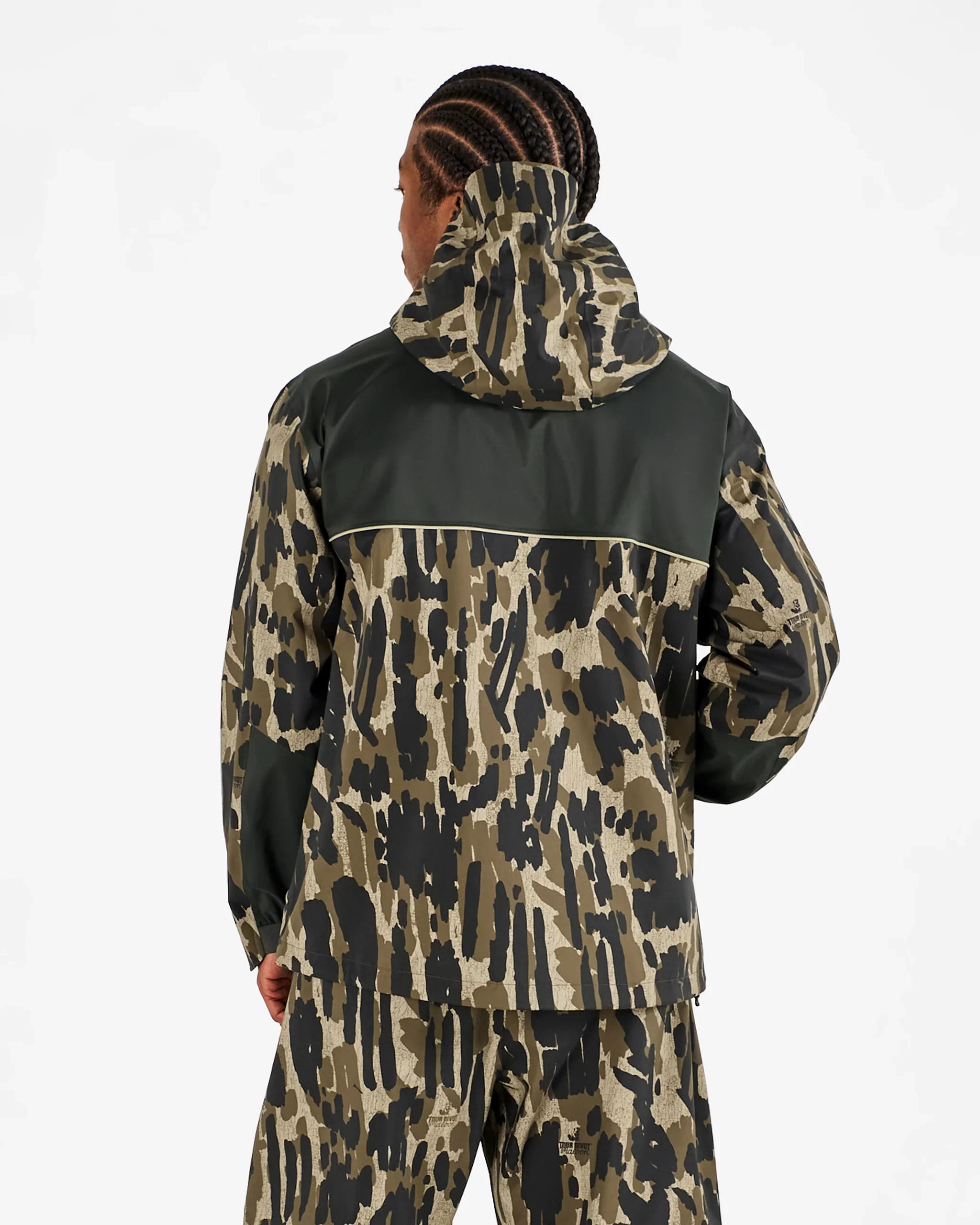 Malbon Golf Tour Divot Camo Rain Jacket - Image 3
