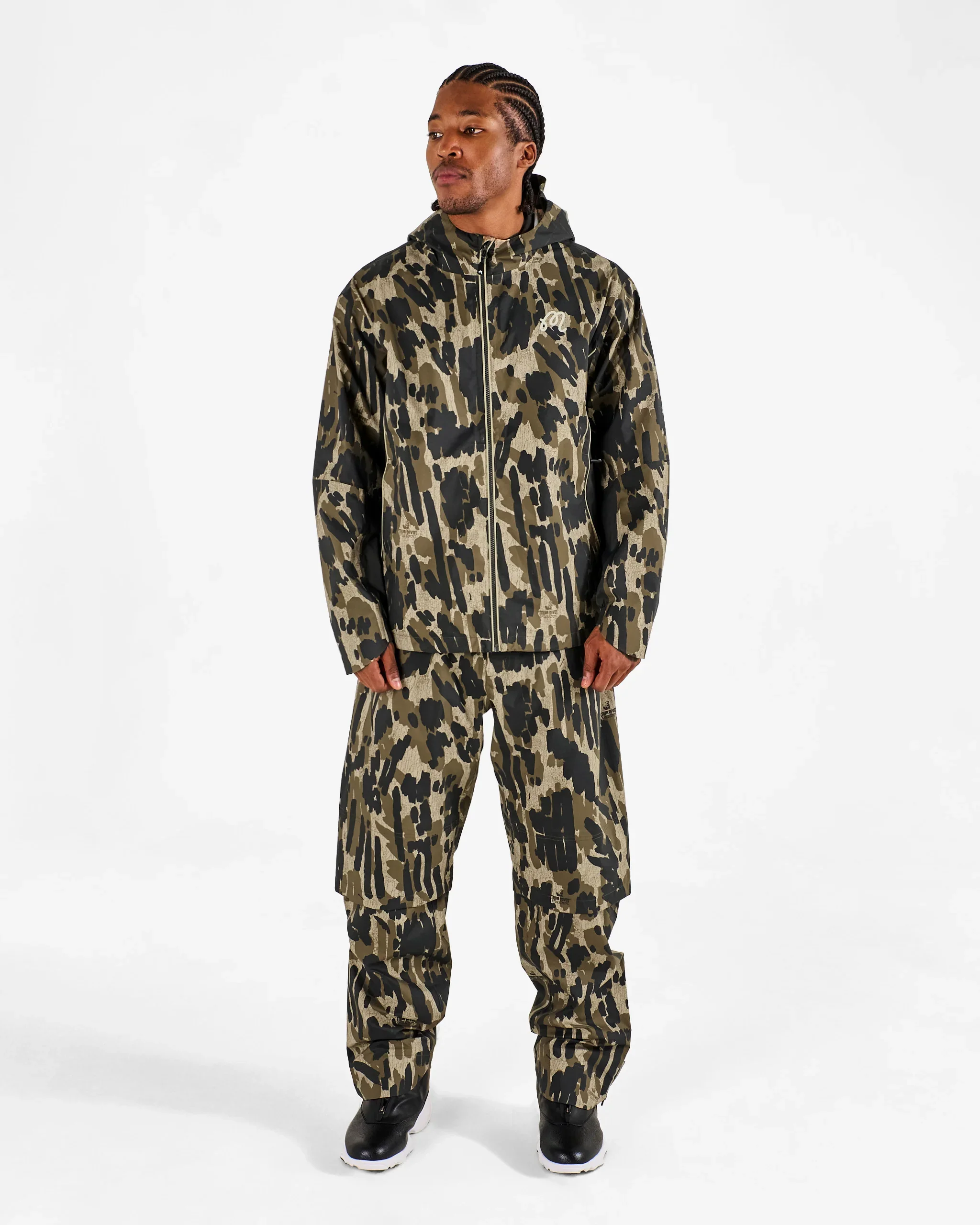 Malbon Golf Tour Divot Camo Rain Jacket - Image 7