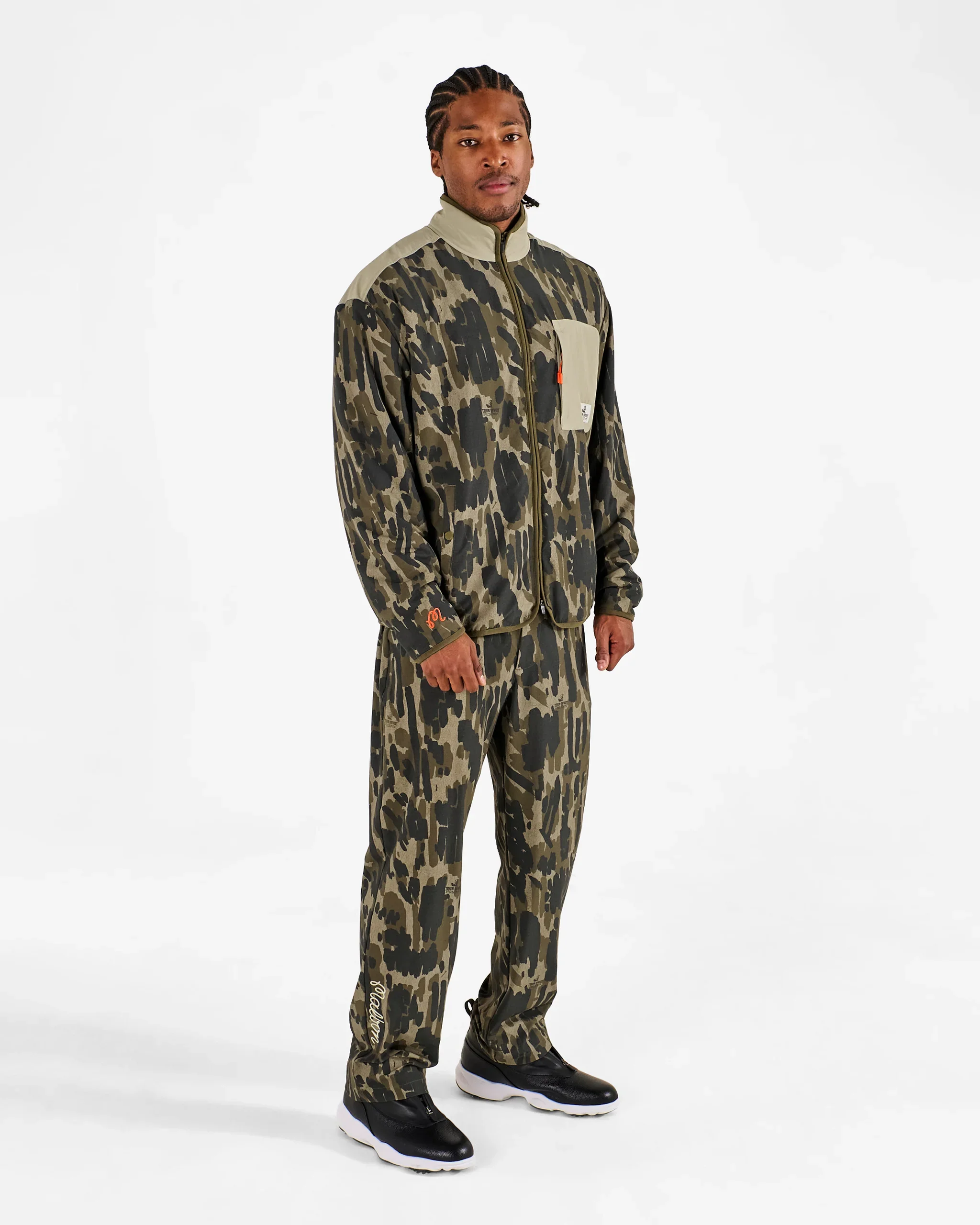 Malbon Golf Tour Divot Camo Sherpa Jacket - Image 8