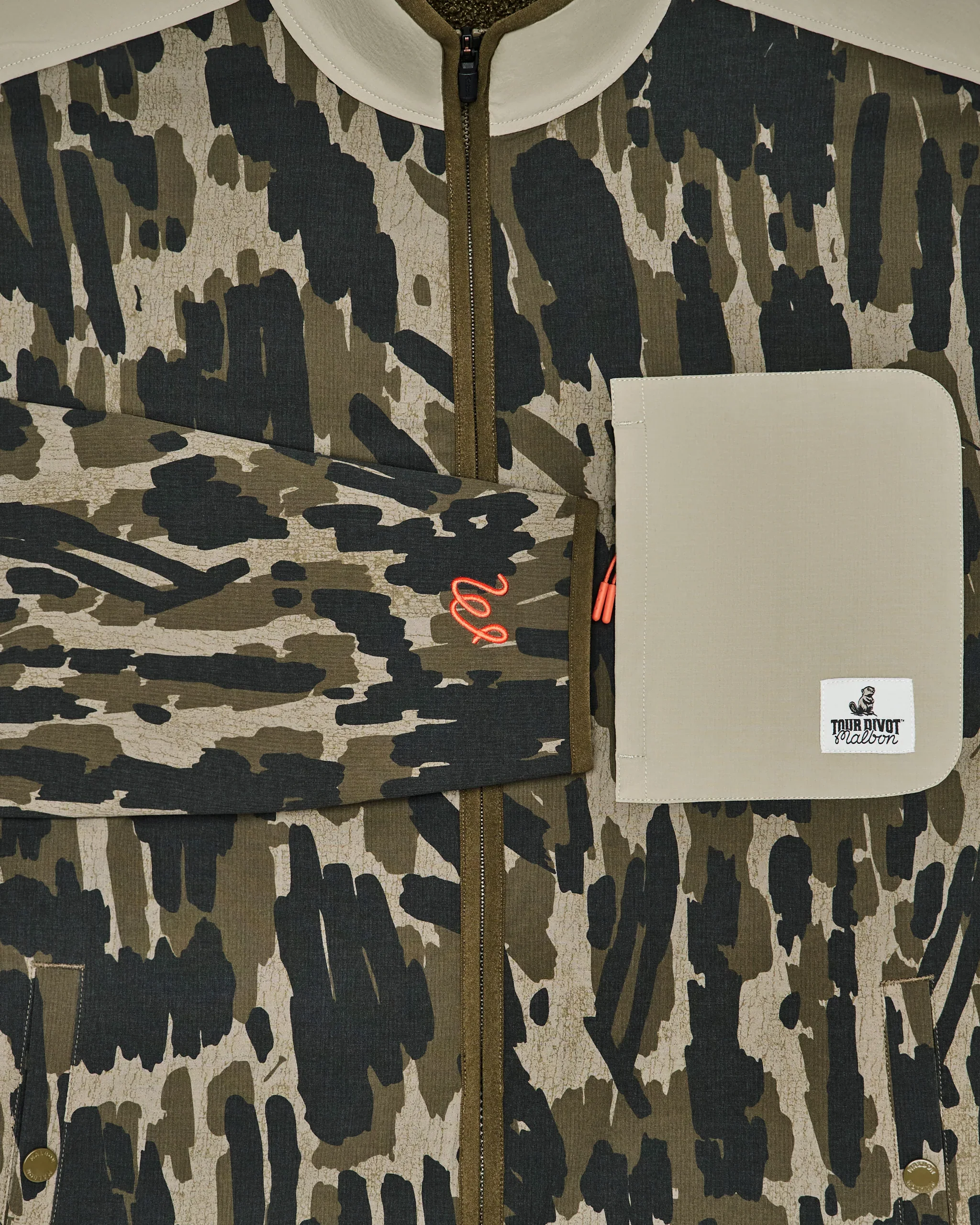 Malbon Golf Tour Divot Camo Sherpa Jacket - Image 9